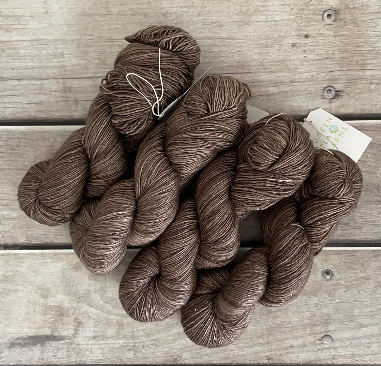 Granny's Cloak Moth #2 - Merino and Silk 4 ply single - Osmanthus