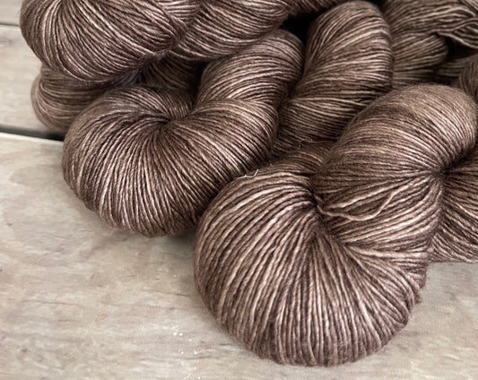 Granny's Cloak Moth #2 - Merino and Silk 4 ply single - Osmanthus