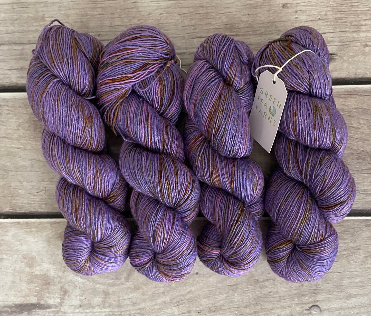Granny's Cloak Moth #1 - Merino and Silk 4 ply single - Osmanthus