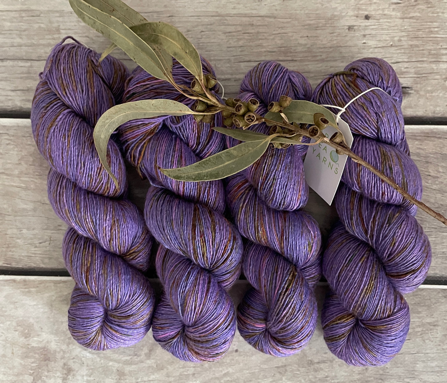 Granny's Cloak Moth #1 - Merino and Silk 4 ply single - Osmanthus