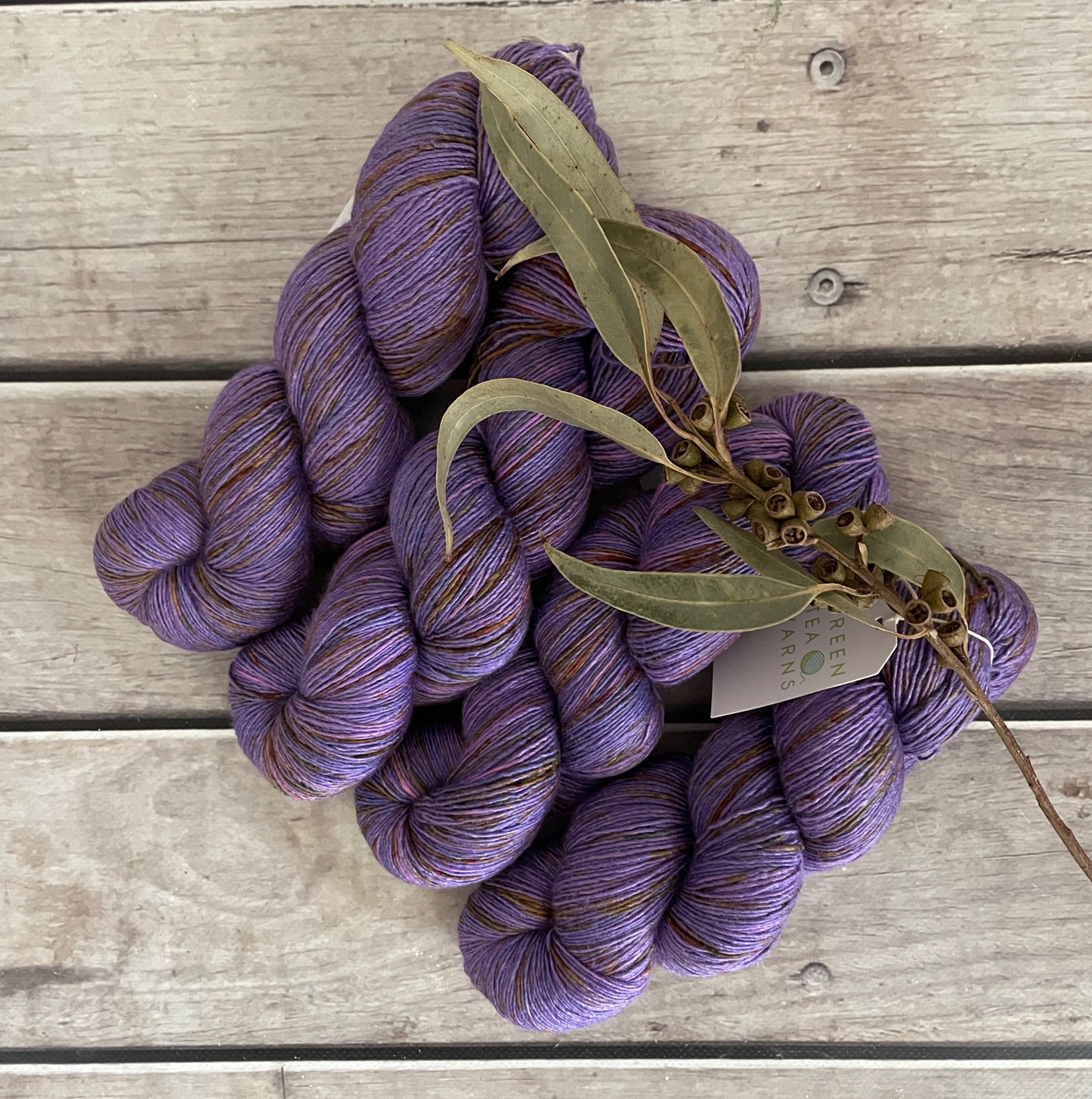 Granny's Cloak Moth #1 - Merino and Silk 4 ply single - Osmanthus