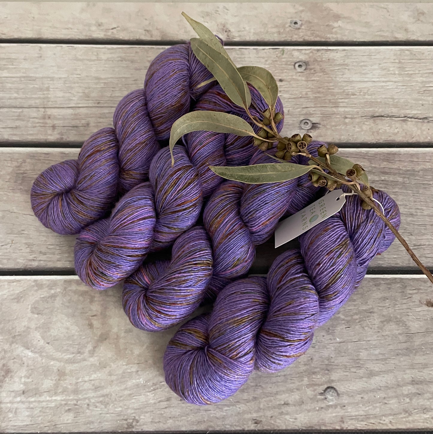 Granny's Cloak Moth #1 - Merino and Silk 4 ply single - Osmanthus