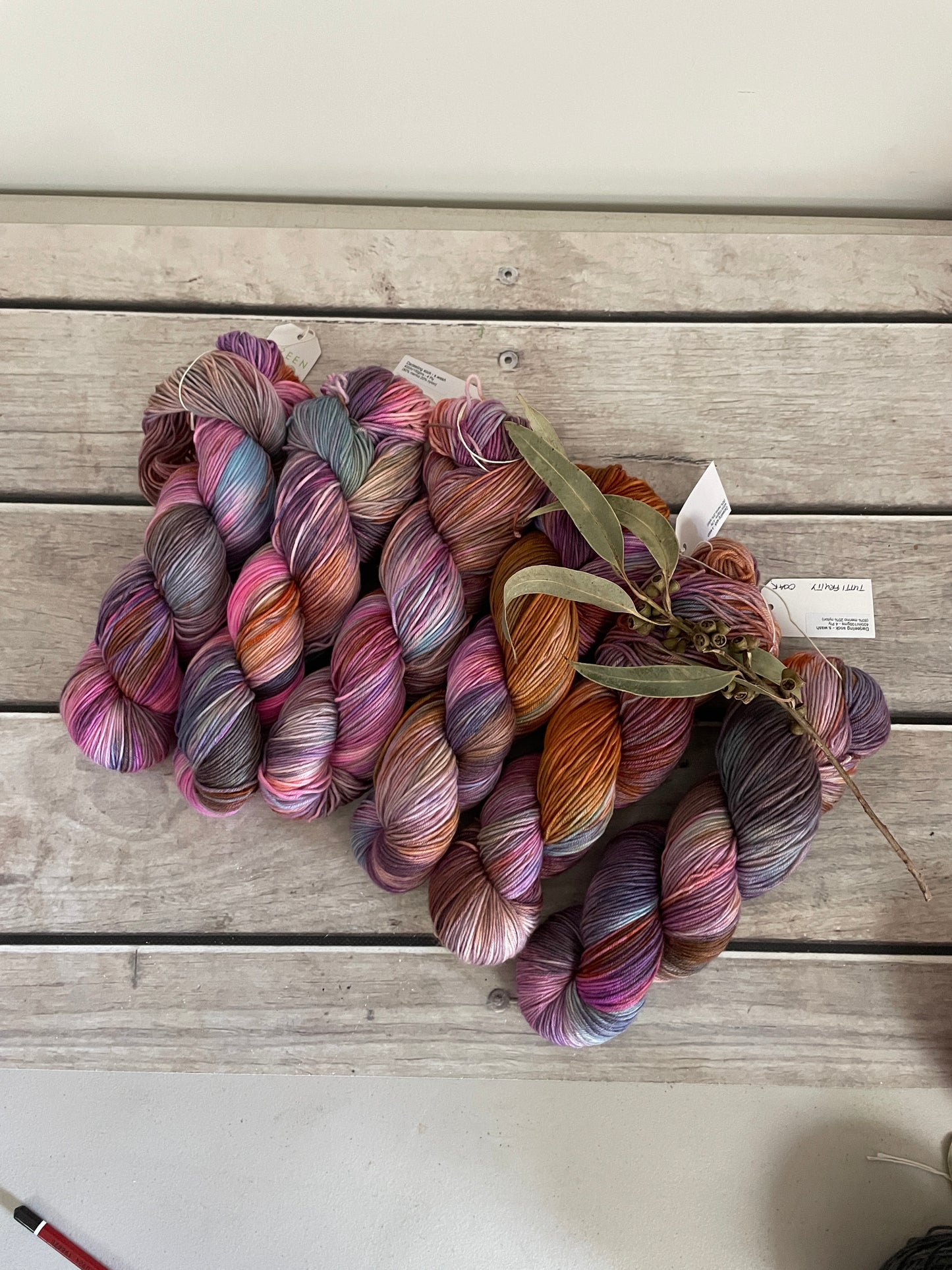 Tutti Fruitty ooak - Darjeeling sock yarn - 4 ply