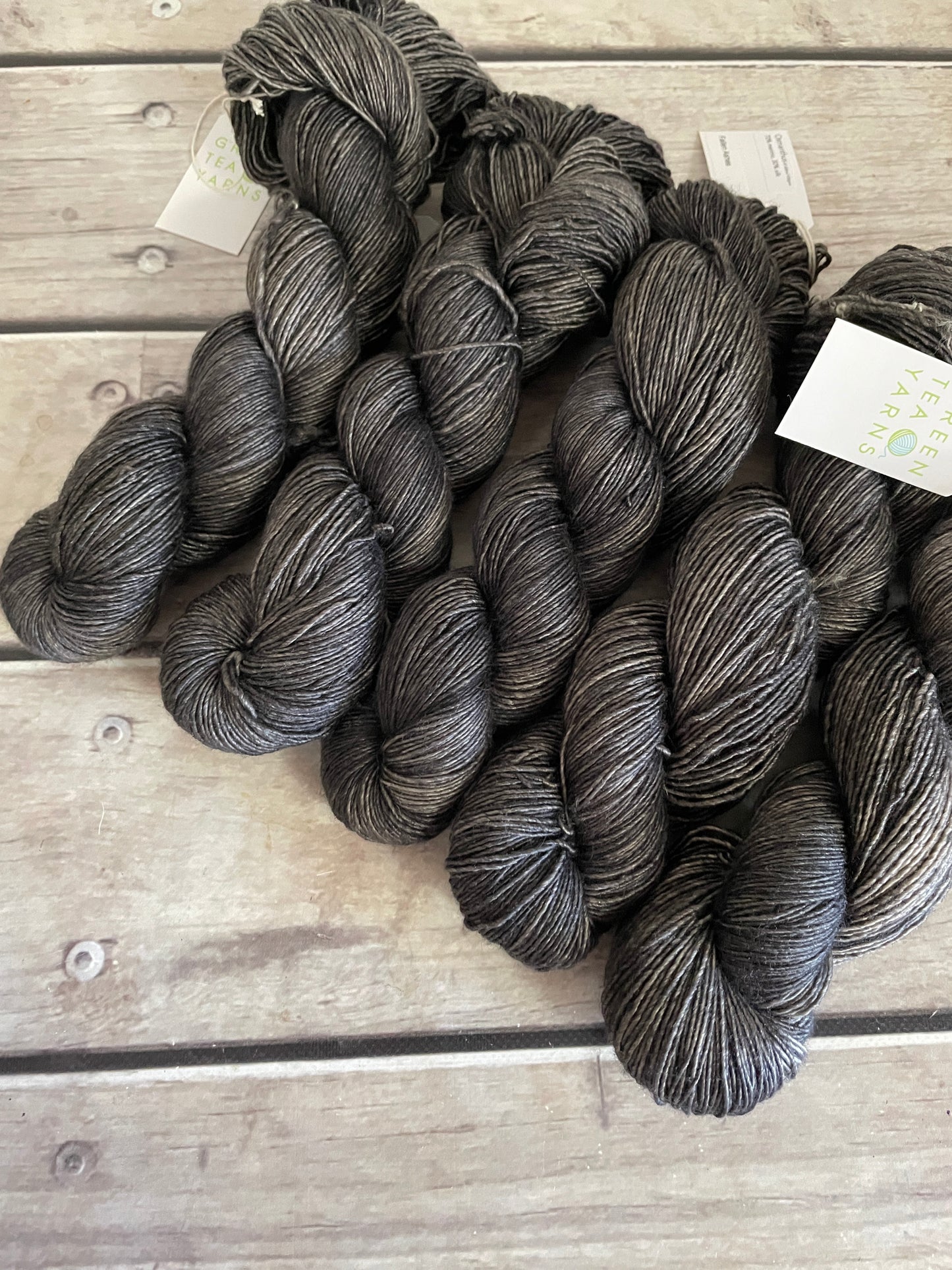 Fallen Ashes on Merino and Silk 4 ply single - Osmanthus