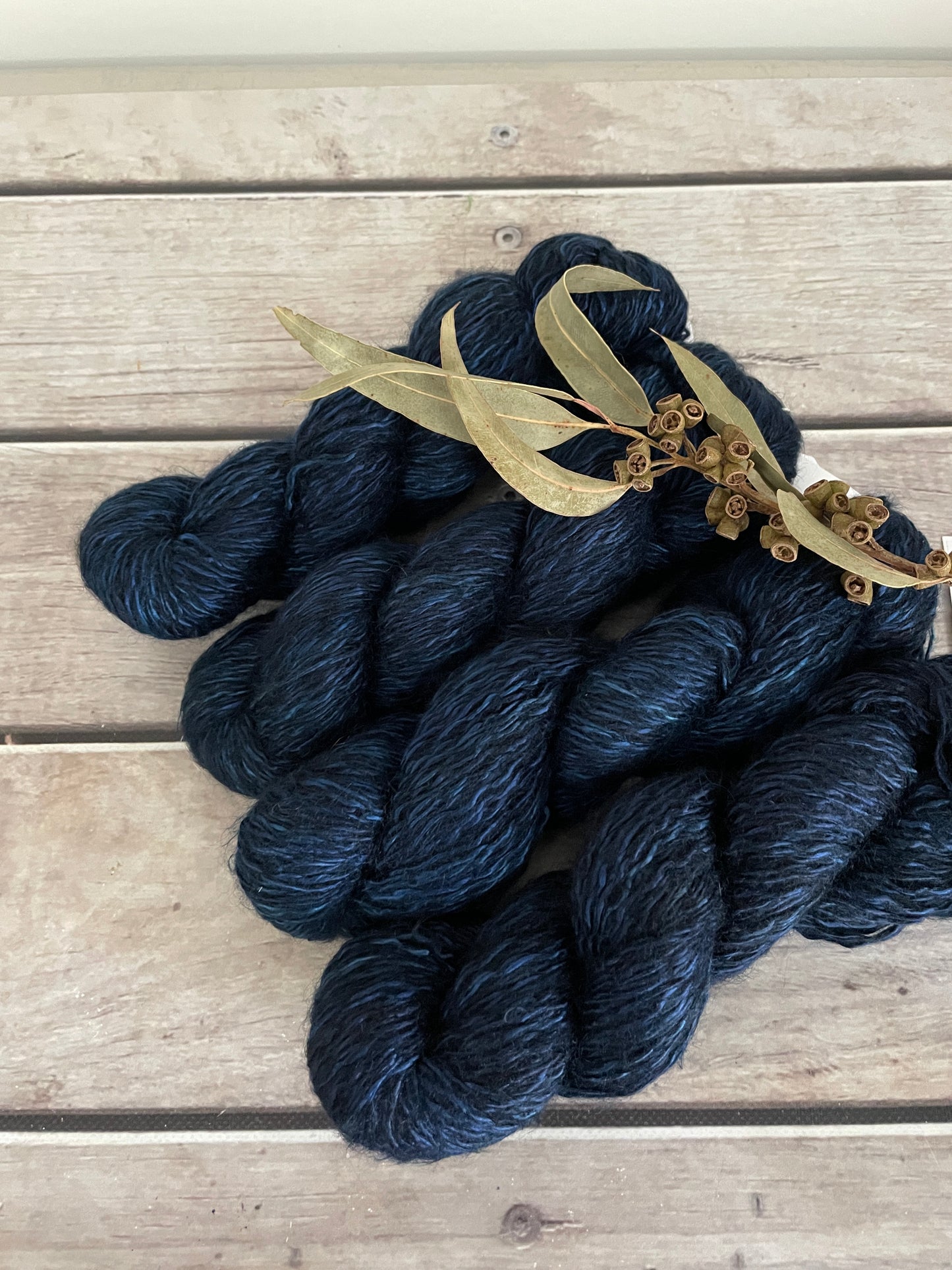 Midnight - 5 ply silk/mohair and nylon - Rooibos