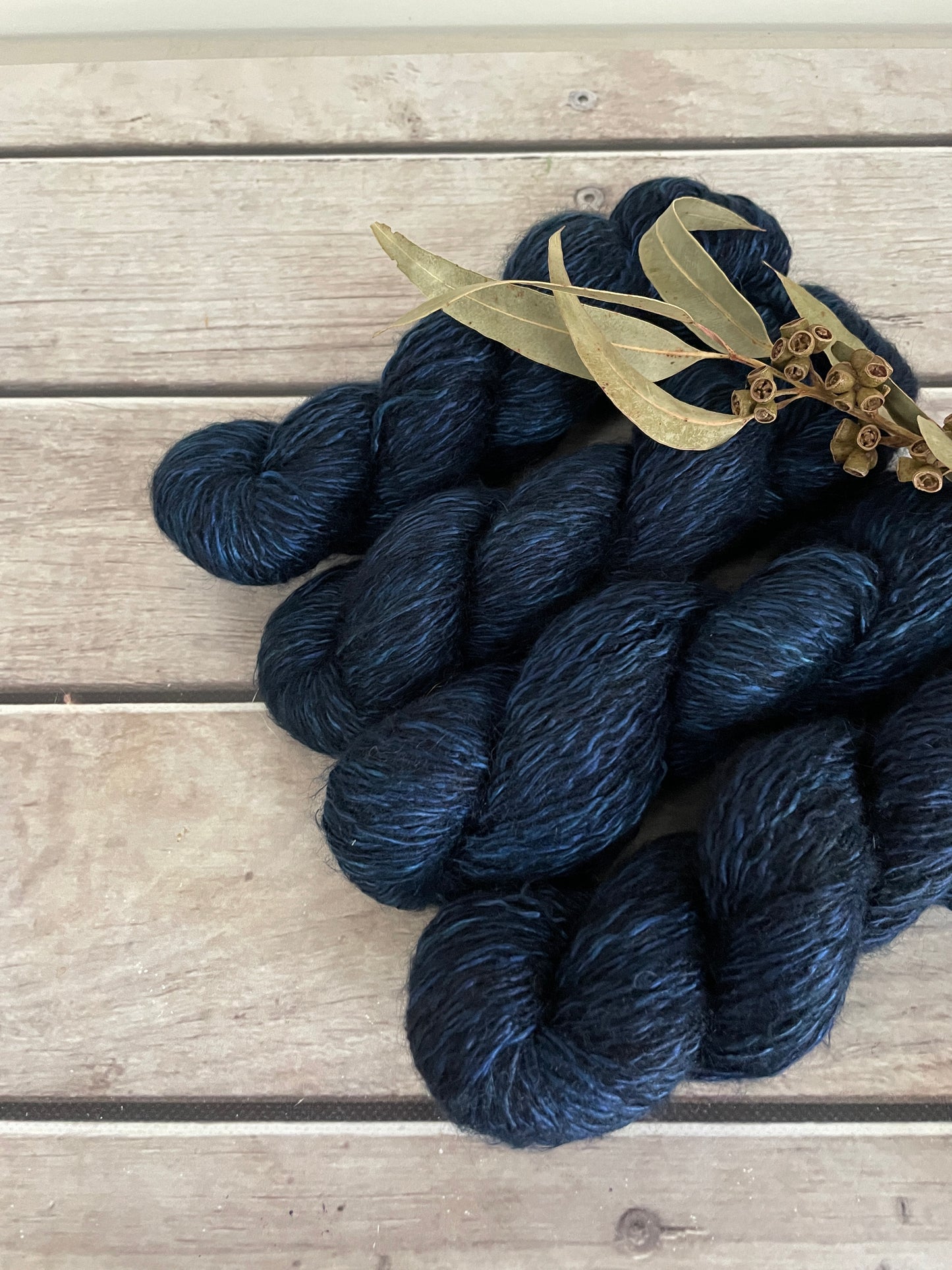 Midnight - 5 ply silk/mohair and nylon - Rooibos