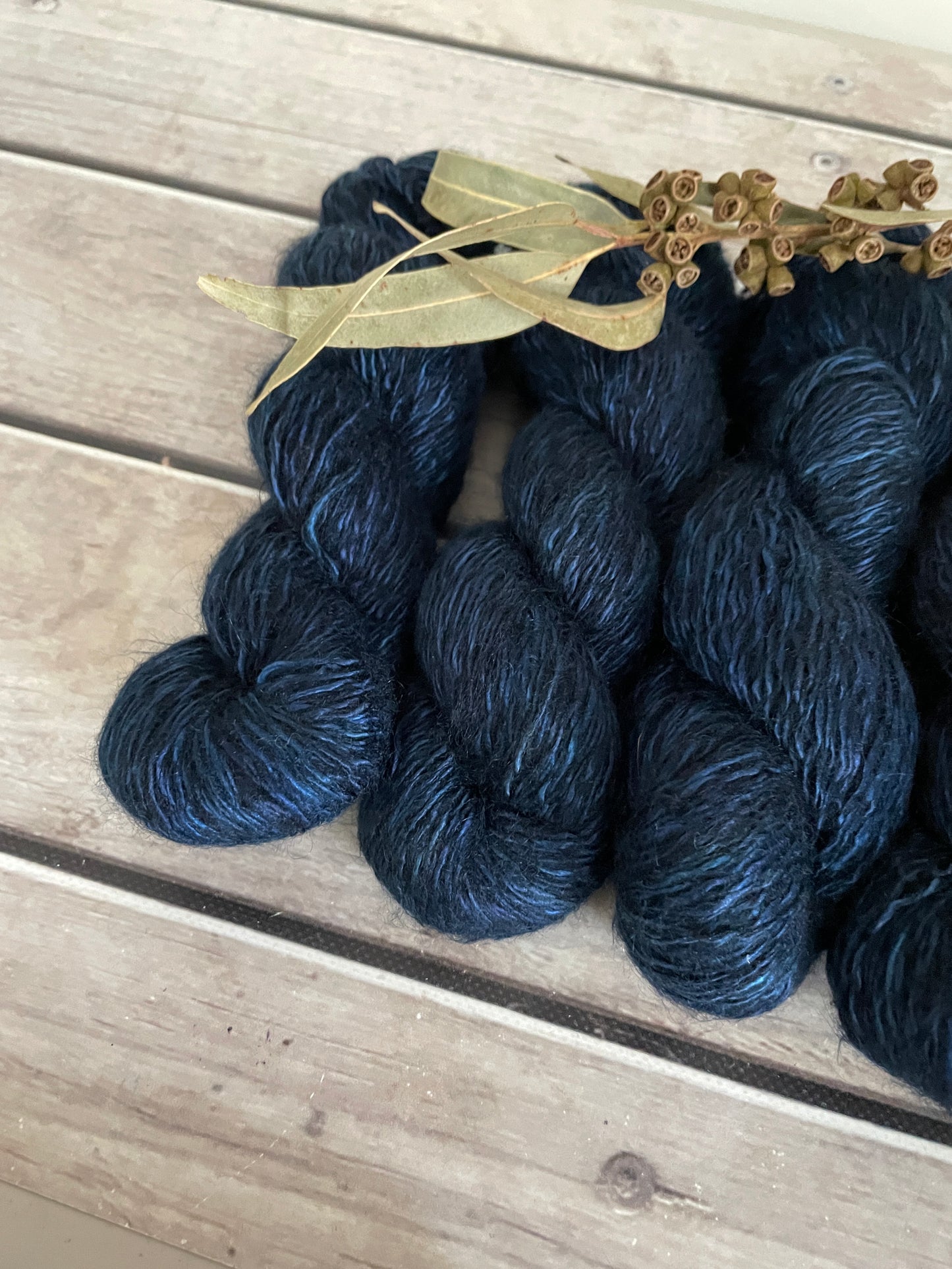 Midnight - 5 ply silk/mohair and nylon - Rooibos