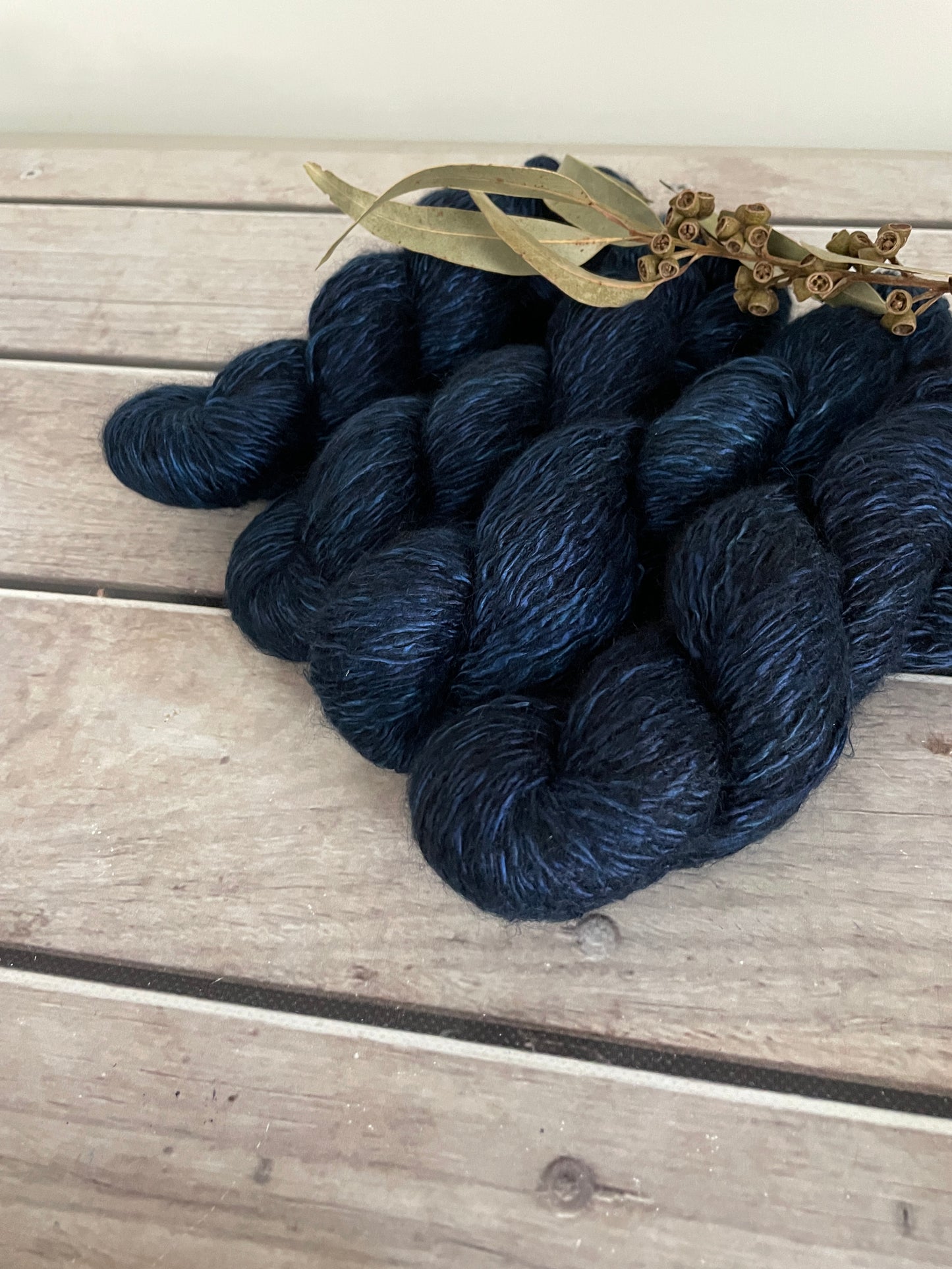 Midnight - 5 ply silk/mohair and nylon - Rooibos