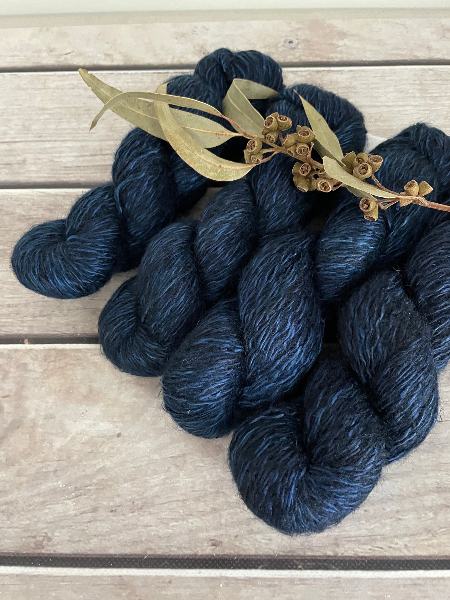 Midnight - 5 ply silk/mohair and nylon - Rooibos