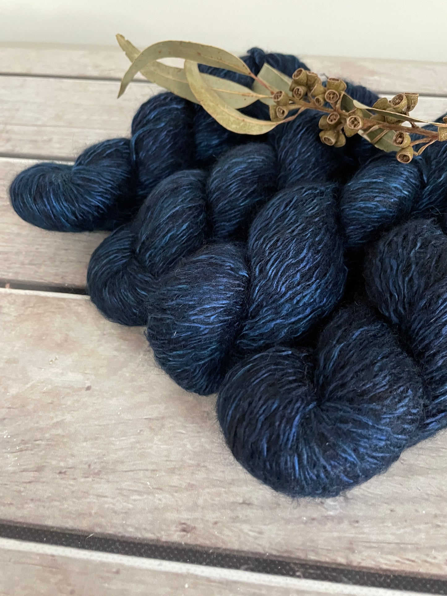Midnight - 5 ply silk/mohair and nylon - Rooibos