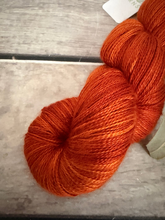 Tamarind Sunset - 2 Ply silk and alpaca - Echinacea