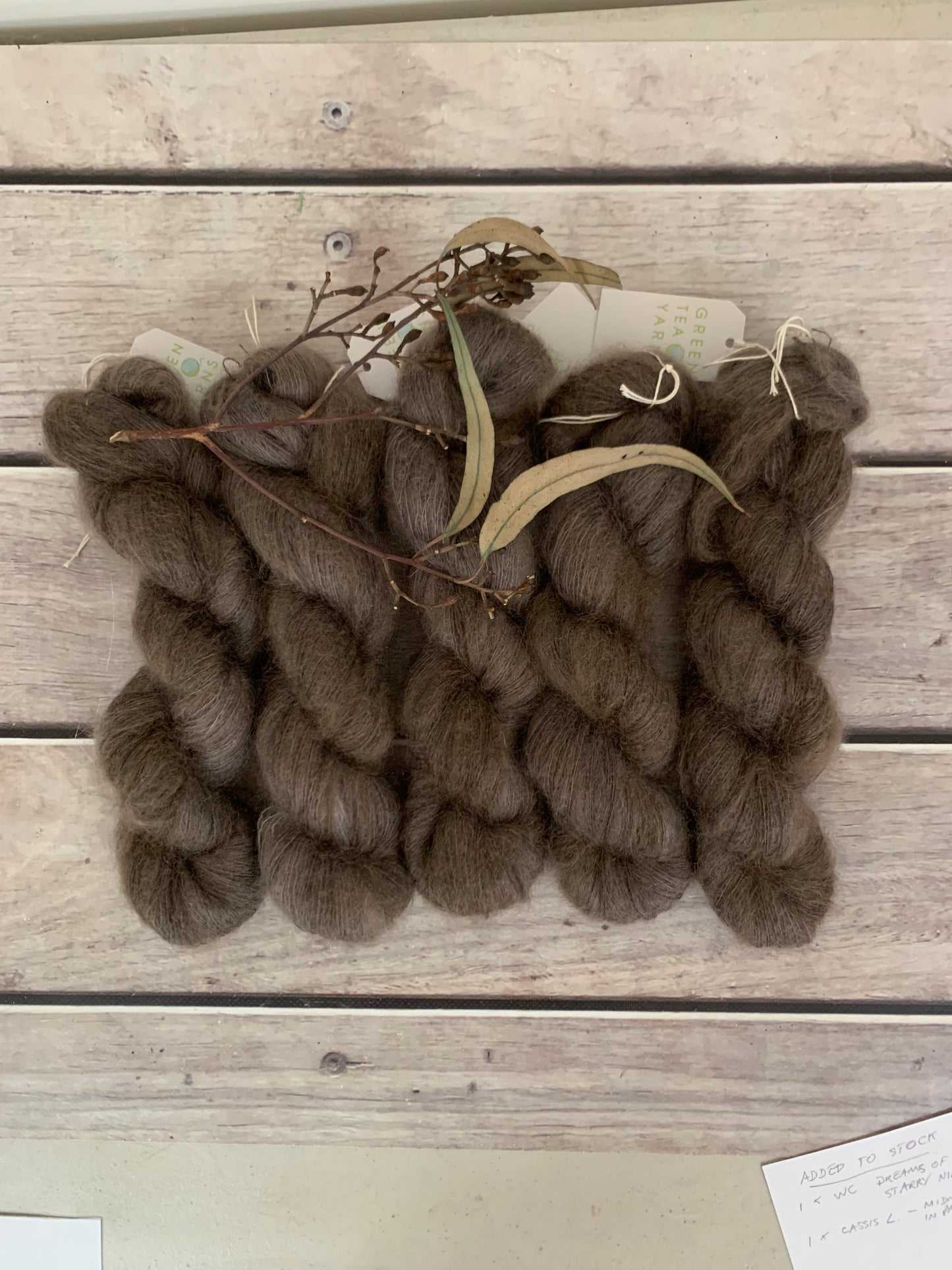Pale Peat- on Silk and Mohair - Shui Yun, 2 ply/laceweight - 50g skeins