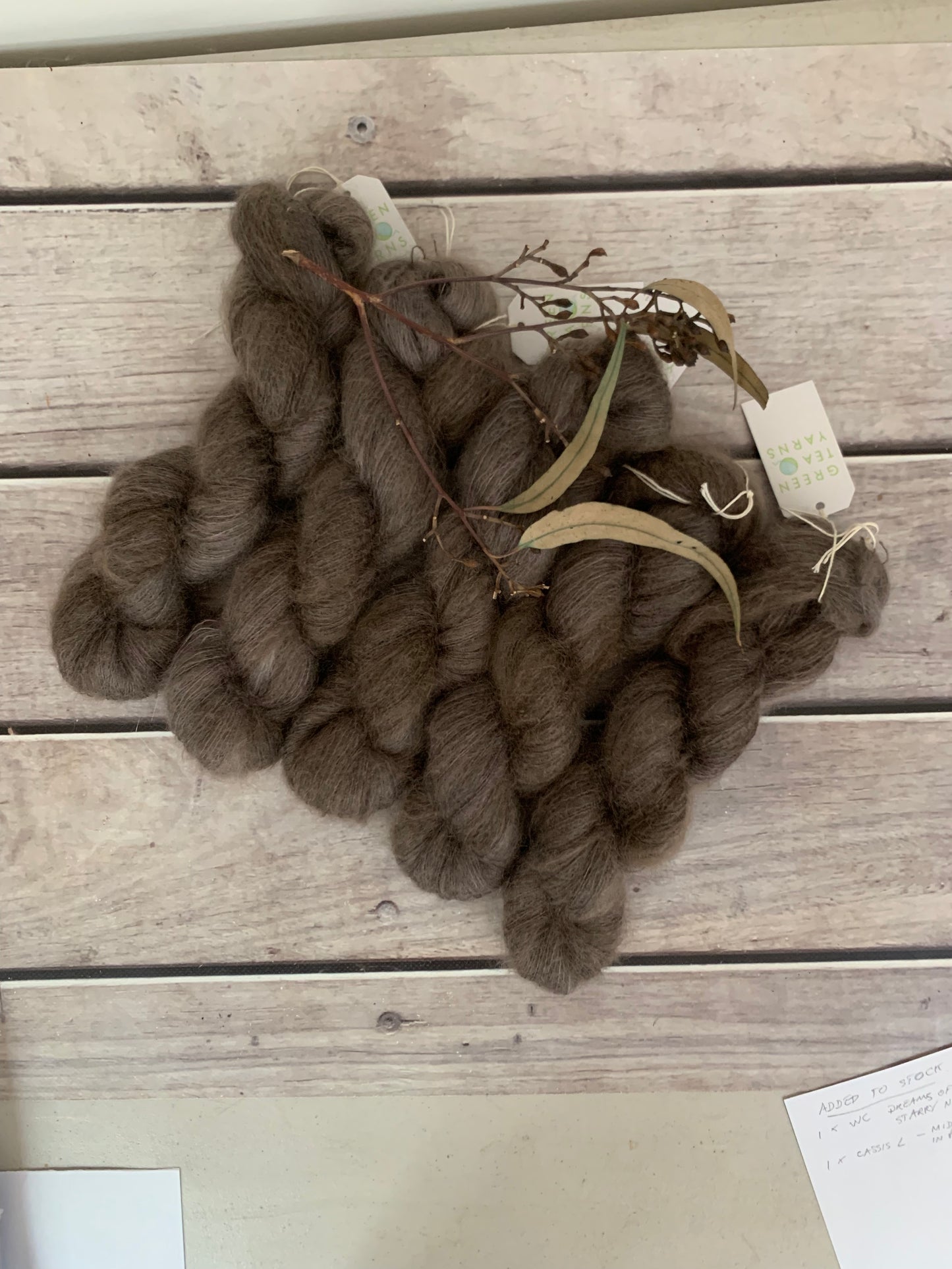Pale Peat- on Silk and Mohair - Shui Yun, 2 ply/laceweight - 50g skeins