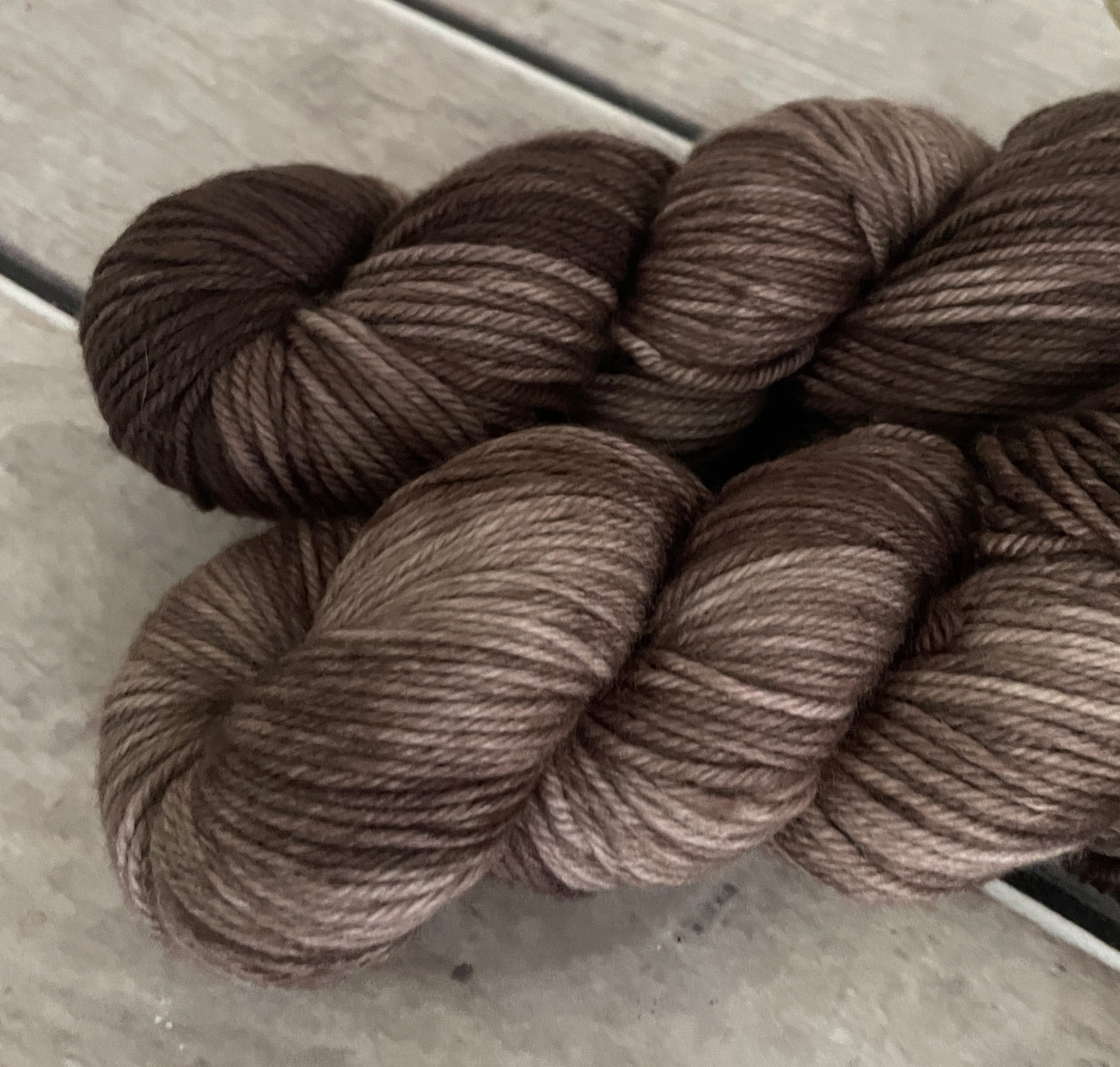 Granny's Cloak Moth #2 - Darjeeling DK sock yarn - 8 ply