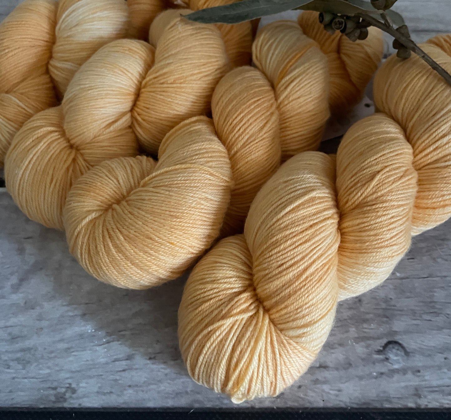 Roseate Emperor Moth #3 - Darjeeling sock yarn - 4 ply