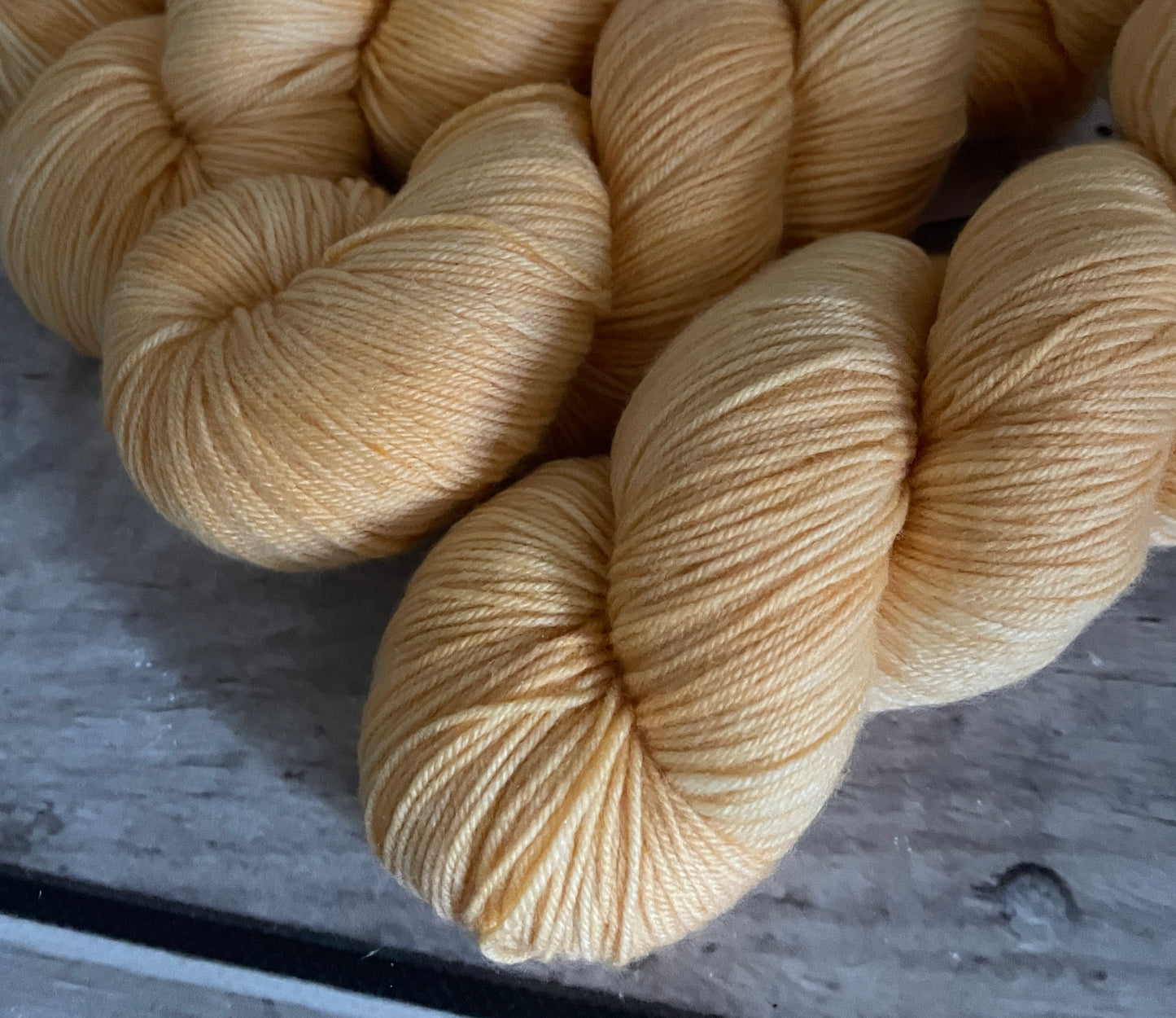 Roseate Emperor Moth #3 - Darjeeling sock yarn - 4 ply