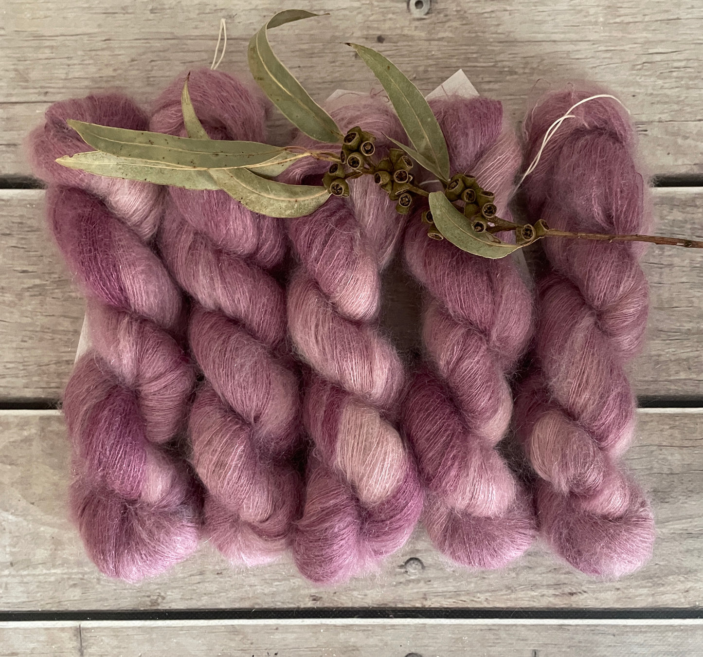 Tea Rose on ShuiYun - 2 ply lace in Mohair and silk