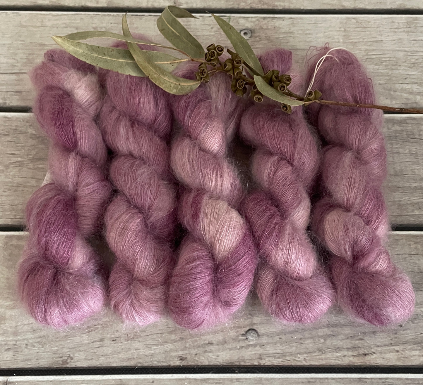 Tea Rose on ShuiYun - 2 ply lace in Mohair and silk