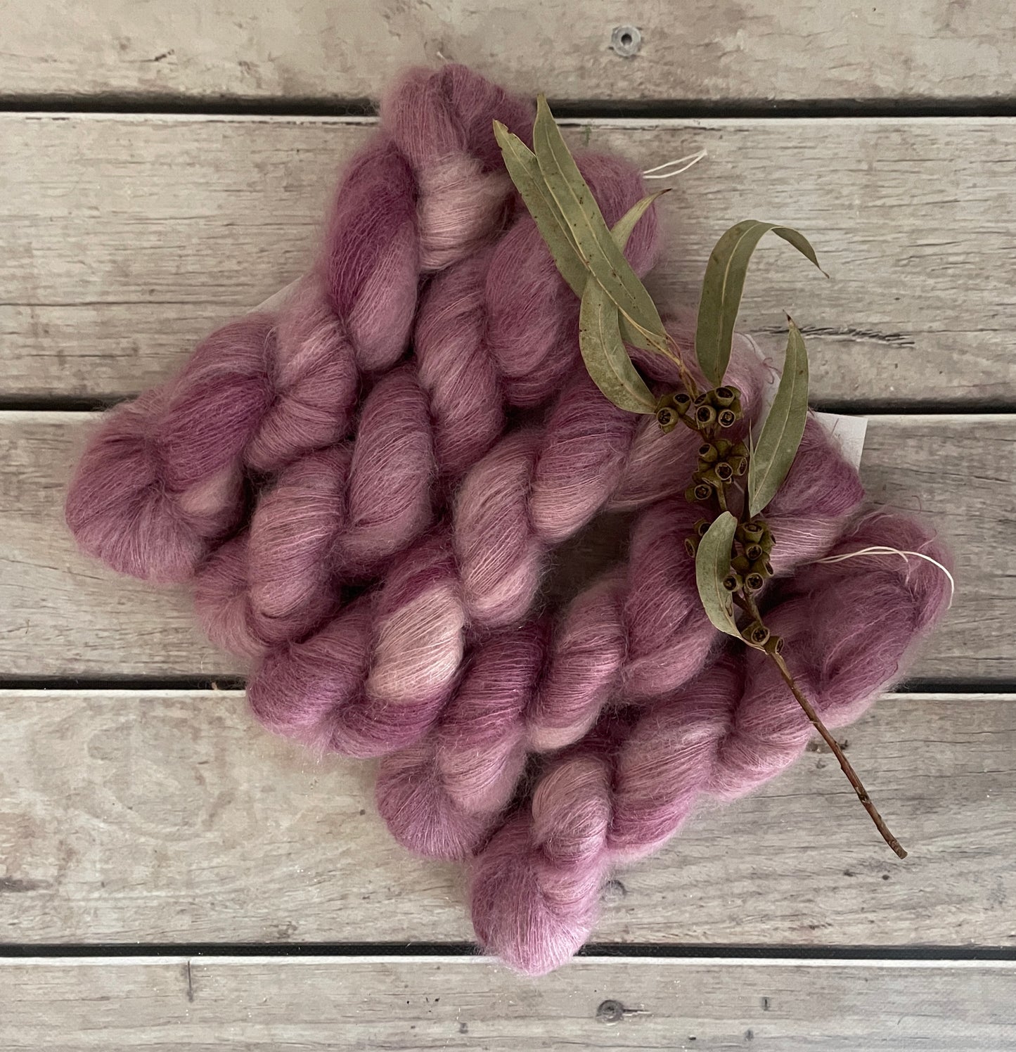 Tea Rose on ShuiYun - 2 ply lace in Mohair and silk