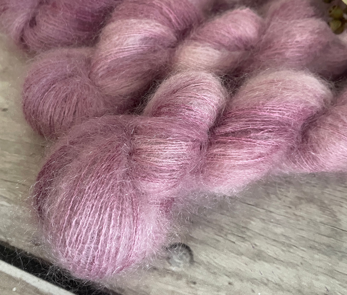 Tea Rose on ShuiYun - 2 ply lace in Mohair and silk
