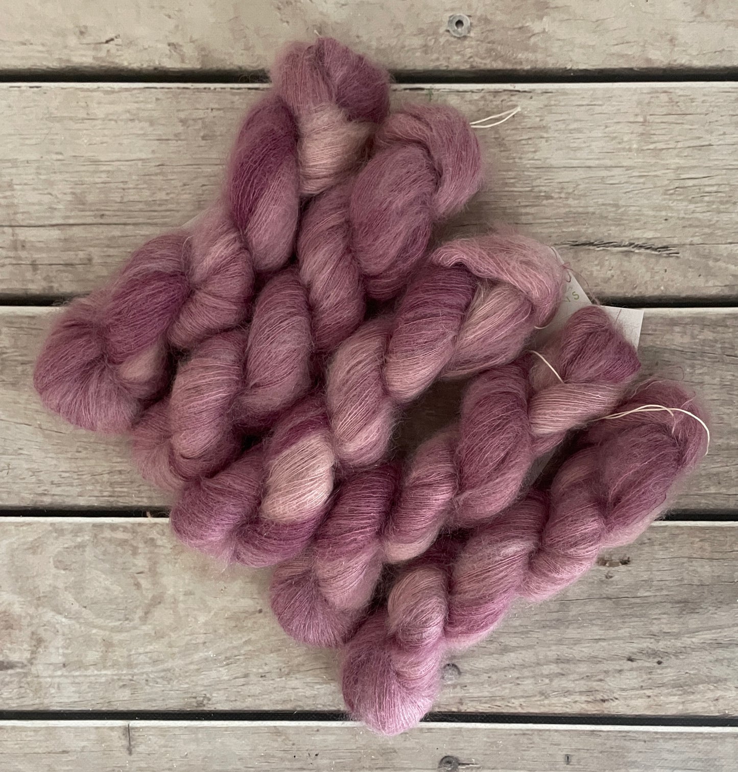 Tea Rose on ShuiYun - 2 ply lace in Mohair and silk