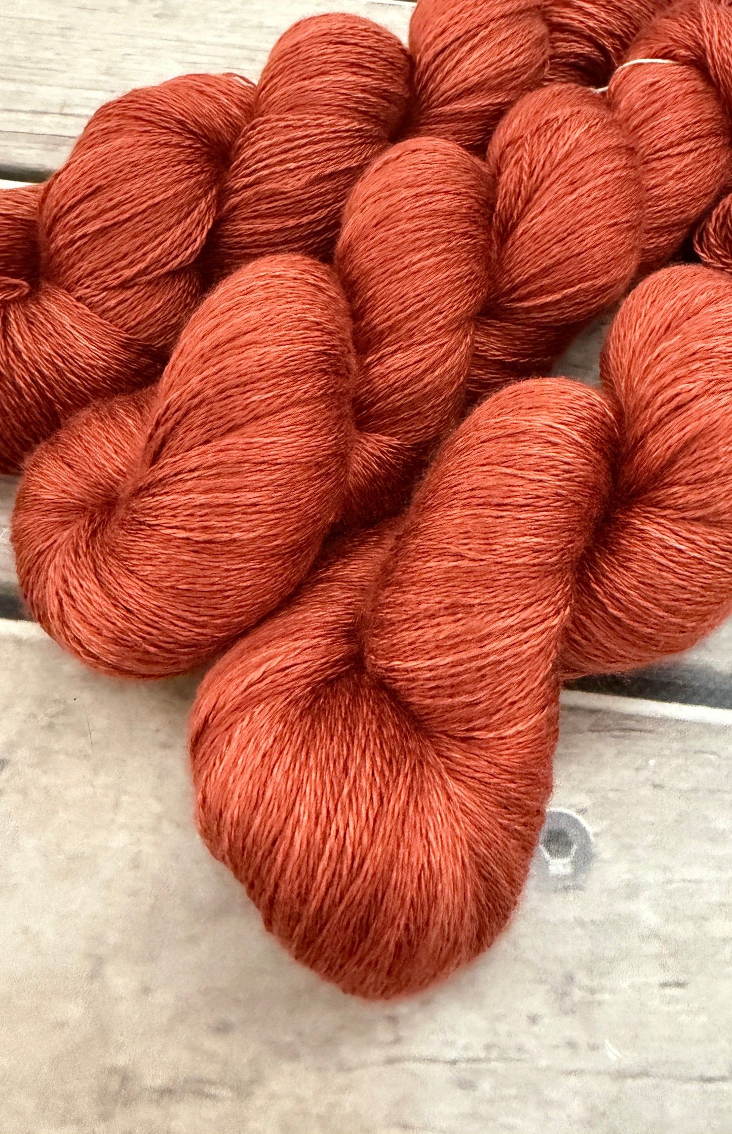 Rust - 2 ply in Mulberry silk - Pekoe (l)