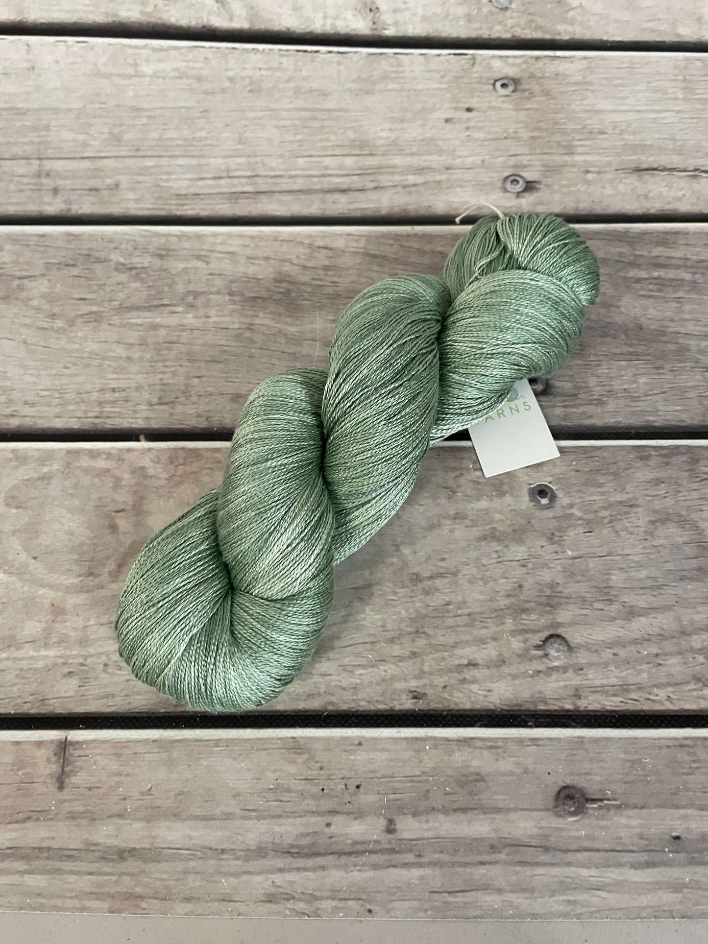 Matcha Green - 3 ply pure silk yarn - Ginseng hl