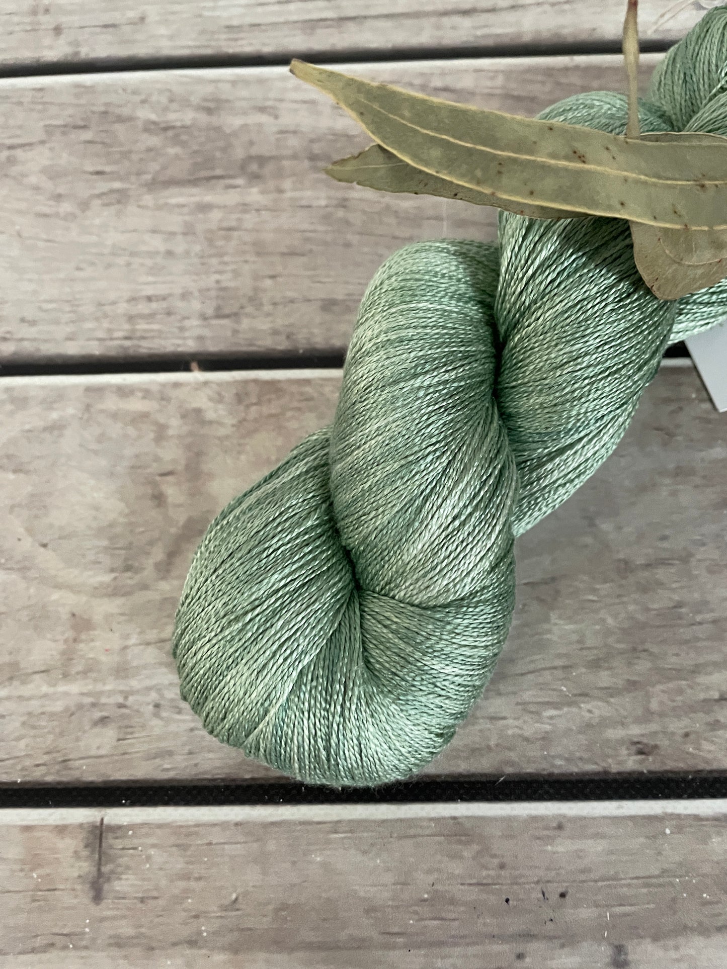 Matcha Green - 3 ply pure silk yarn - Ginseng hl