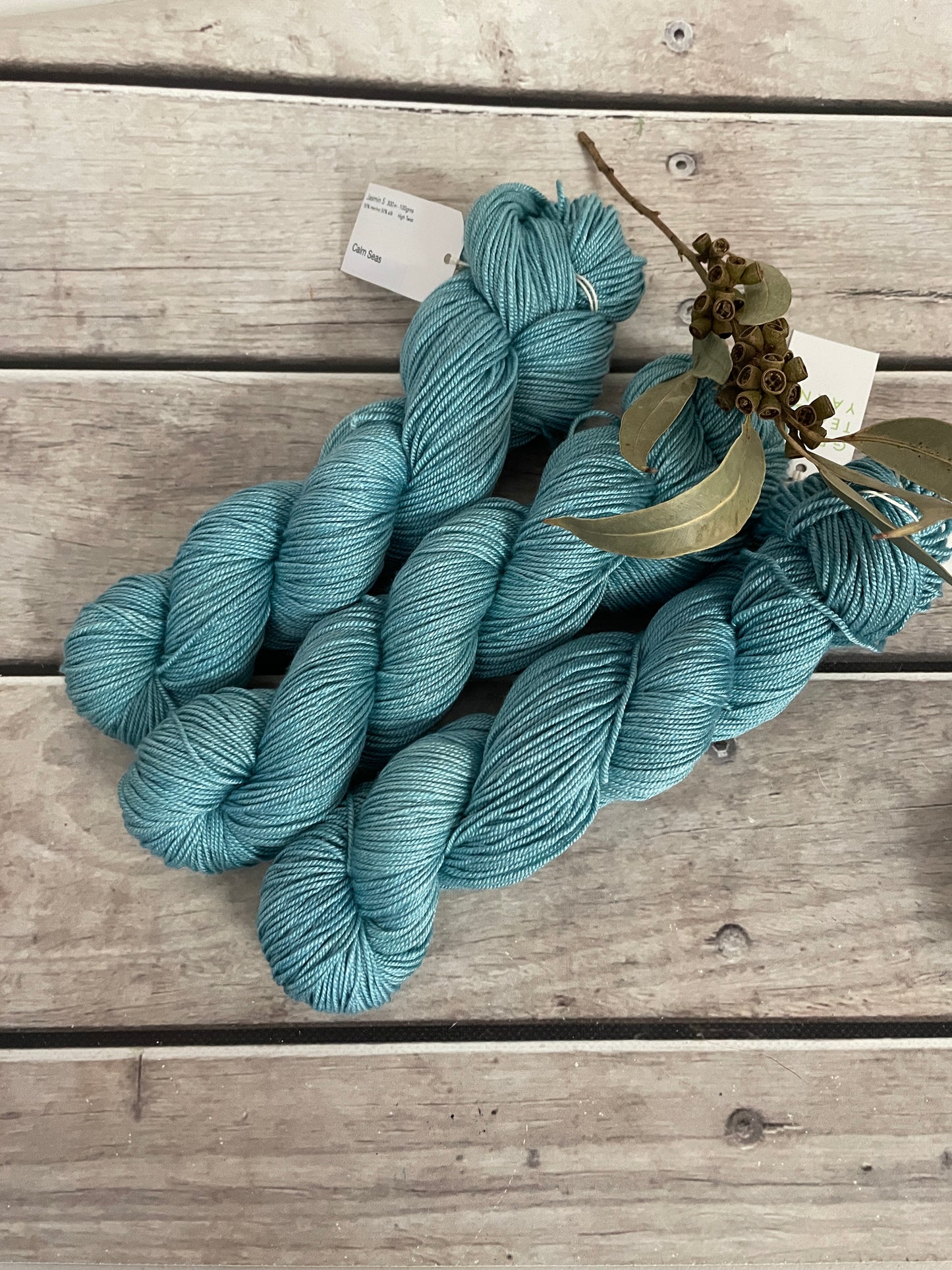 Calm Seas - 5 ply silk and merino - Jasmine 5