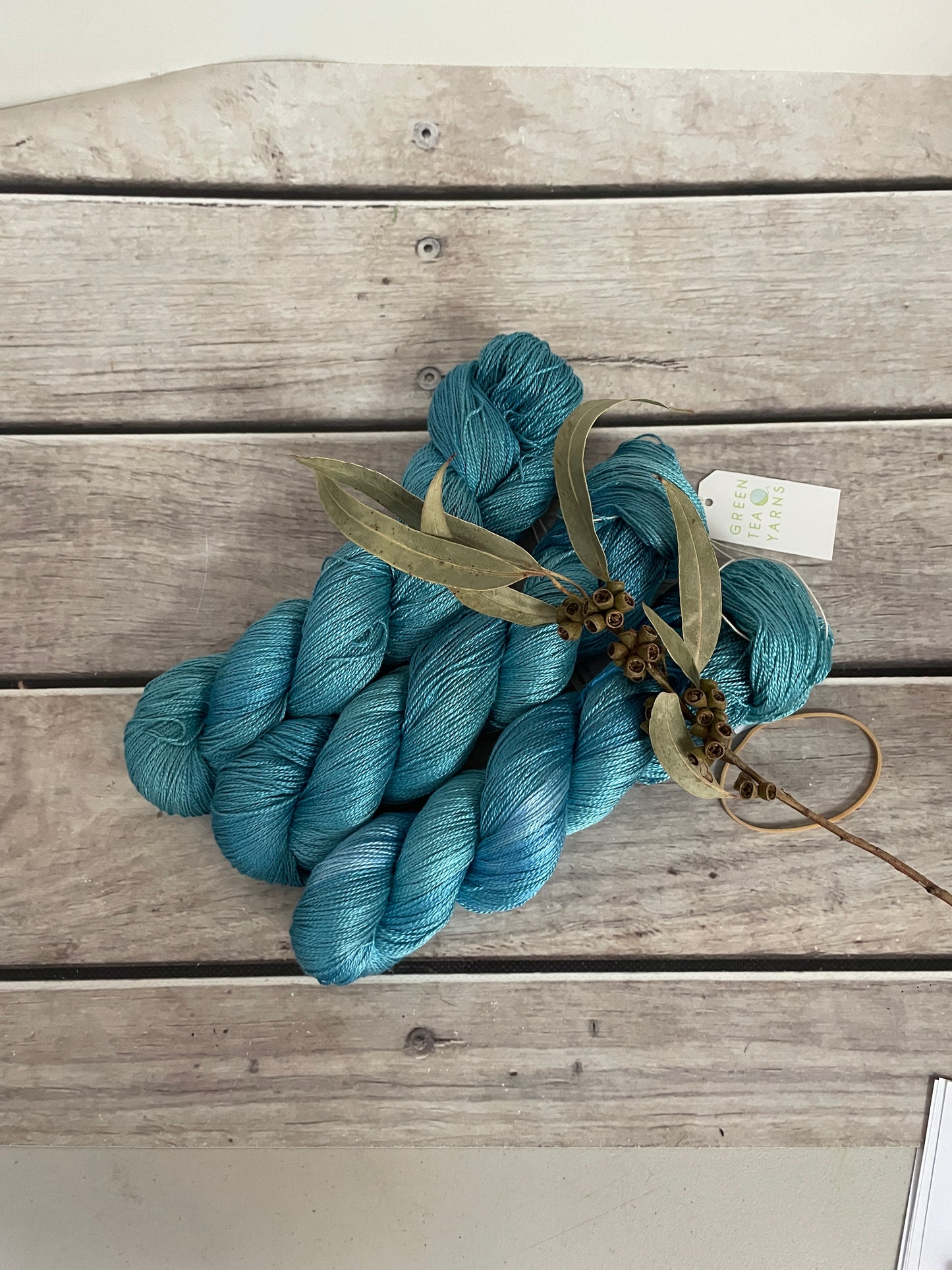 Calm Seas - 3 ply pure silk yarn - Ginseng hl