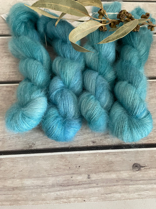 Calm Seas - on Shui Yun - Silk and Mohair - lace, 2 ply