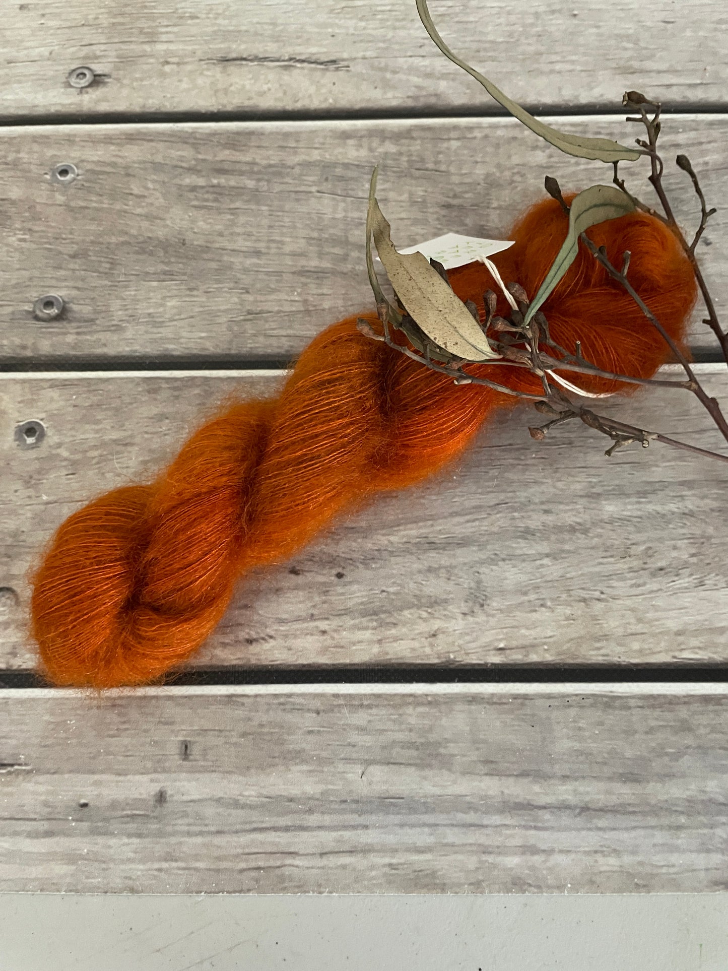 Tamarind Sunset on ShuiYun - 2 ply lace in Mohair and silk