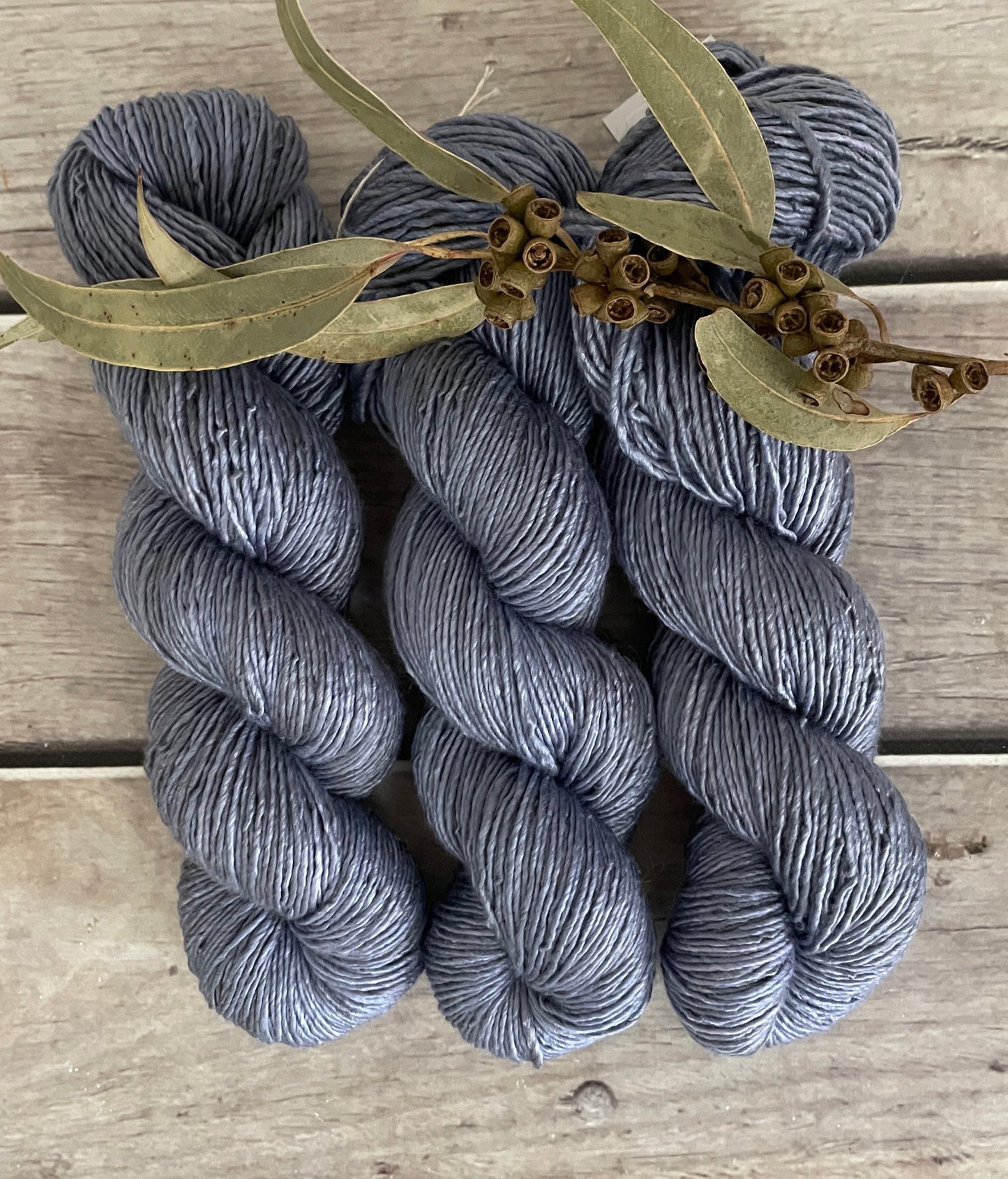 Organza Skirt - 8 ply silk/merino singles - Osmanthus 8