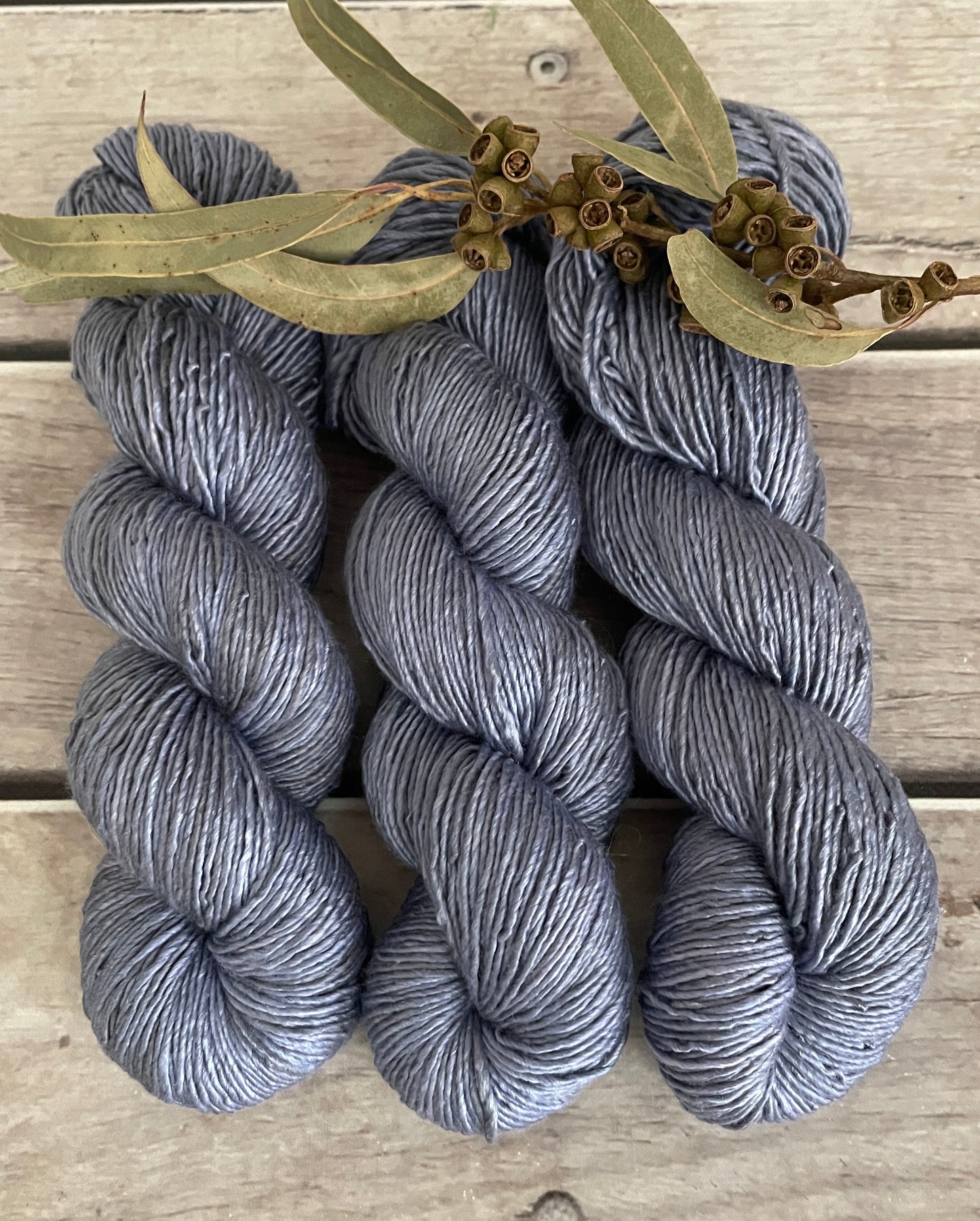 Organza Skirt - 8 ply silk/merino singles - Osmanthus 8