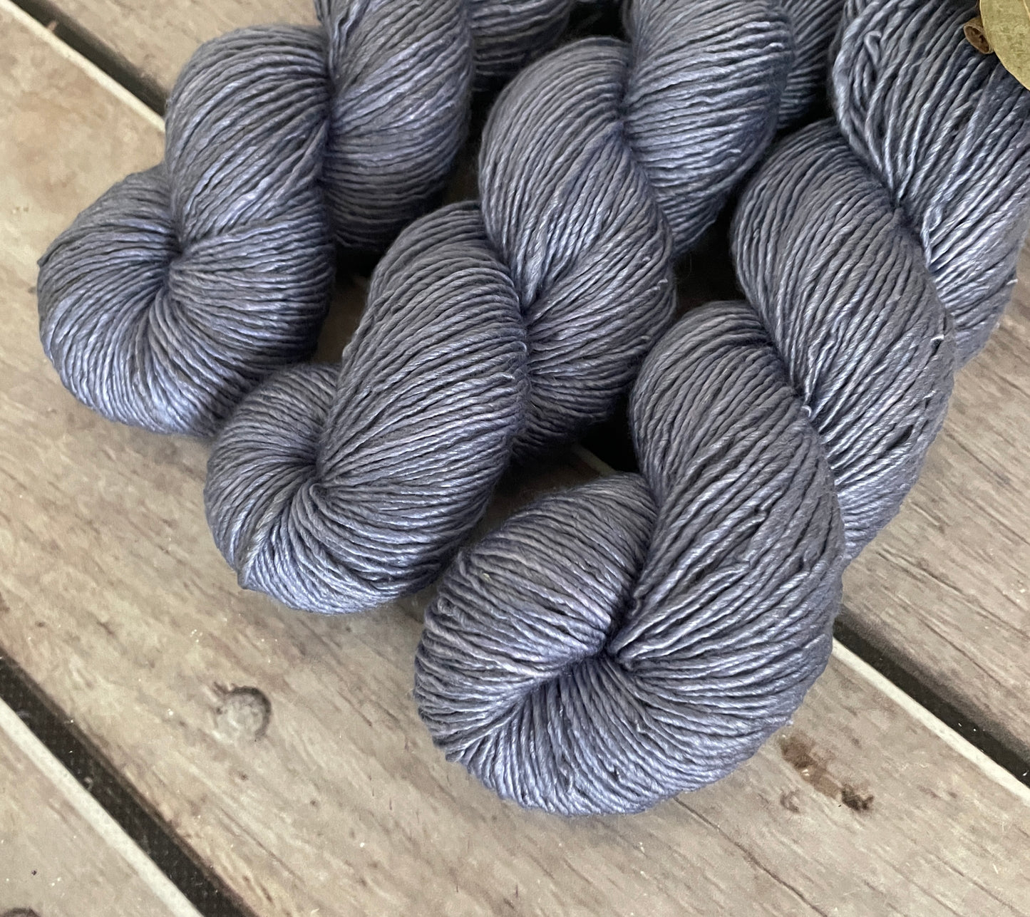 Organza Skirt - 8 ply silk/merino singles - Osmanthus 8