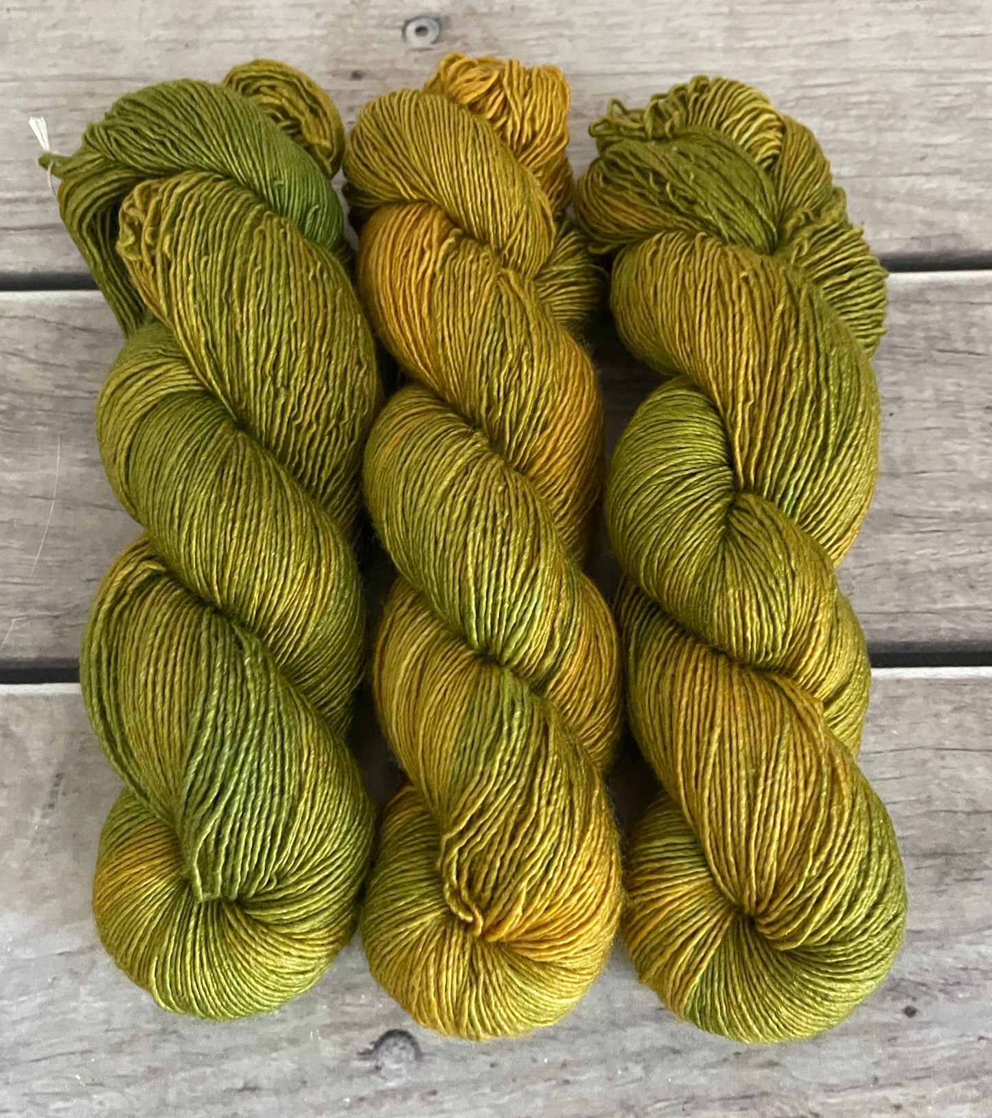 Dijon on Merino and Silk 4 ply single - Osmanthus
