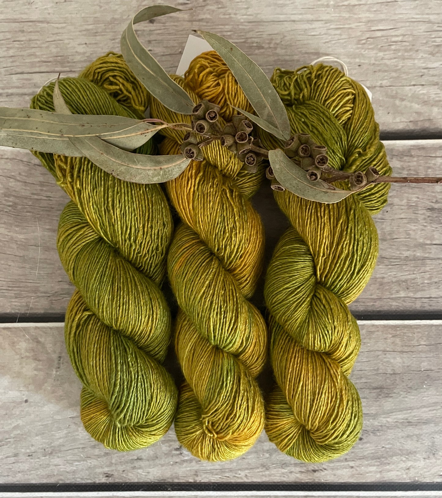 Dijon on Merino and Silk 4 ply single - Osmanthus