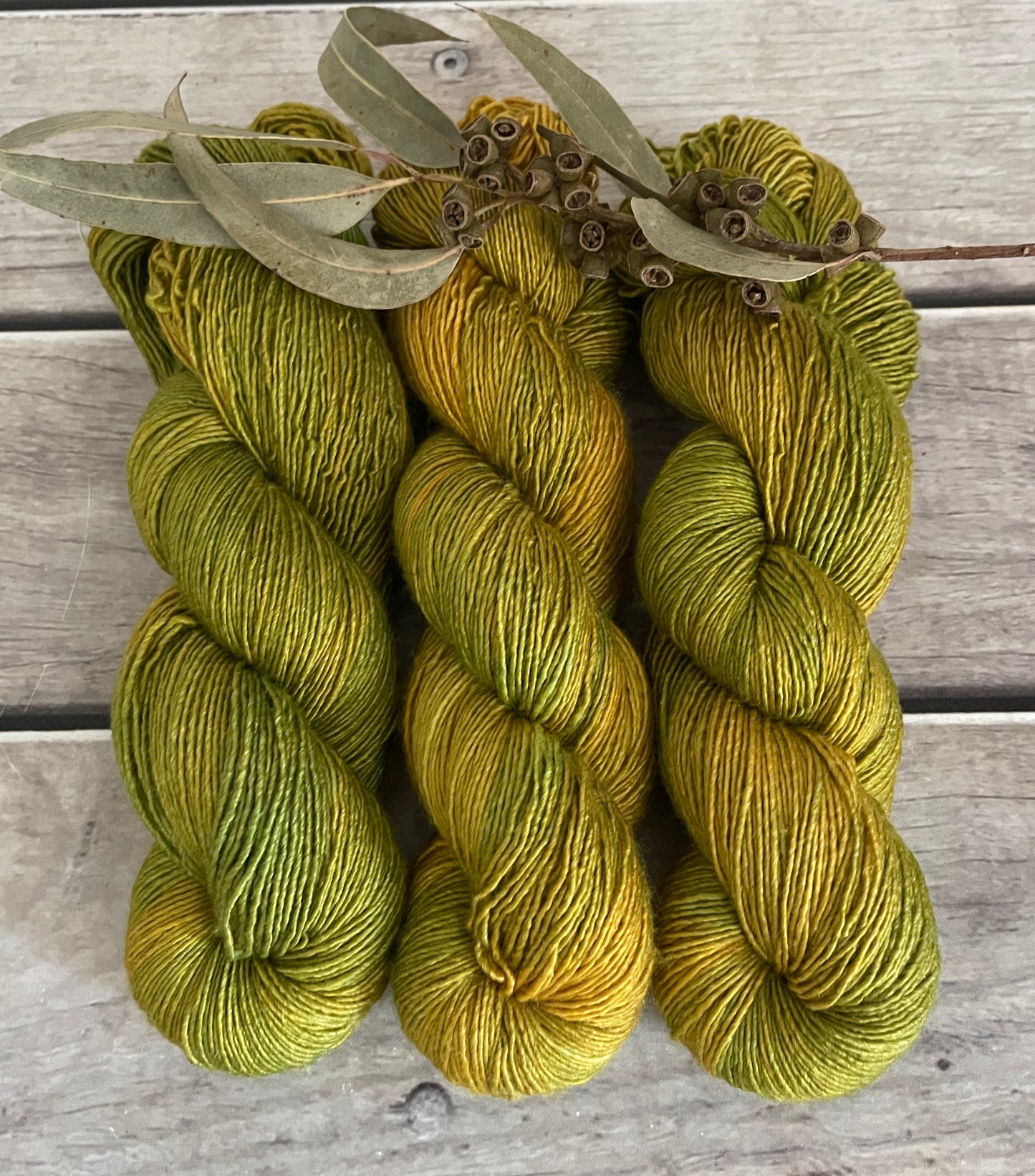 Dijon on Merino and Silk 4 ply single - Osmanthus