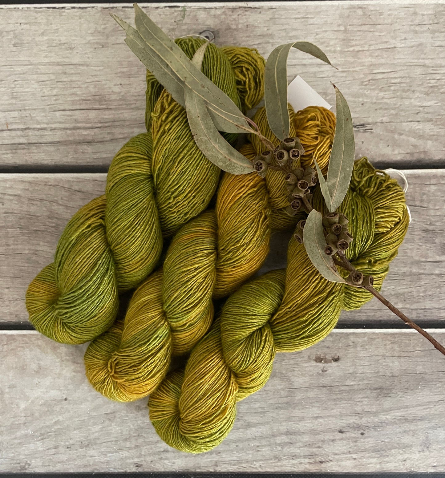 Dijon on Merino and Silk 4 ply single - Osmanthus