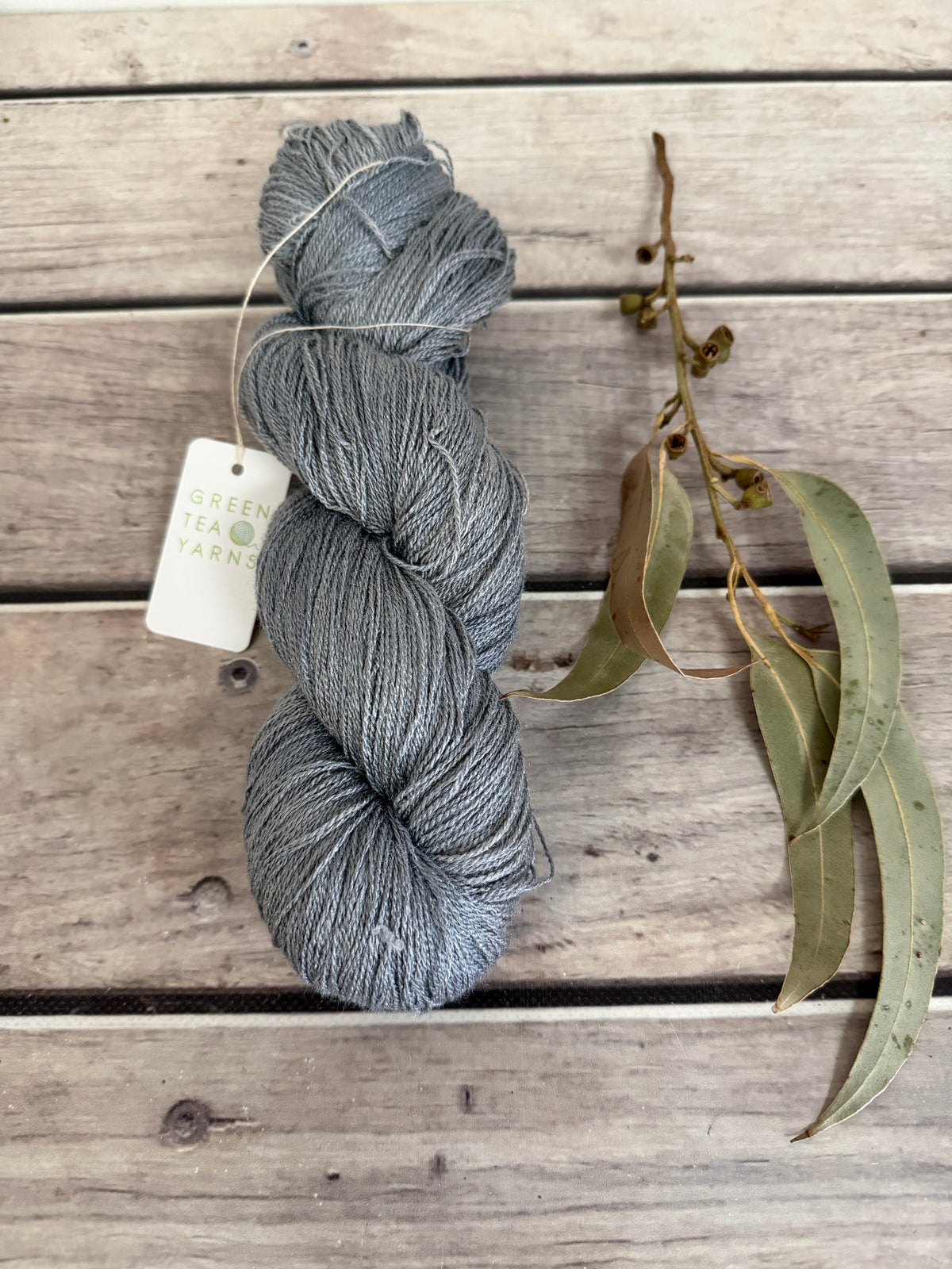 Slate Path ooak - Tussah silk - 2 ply - Chai