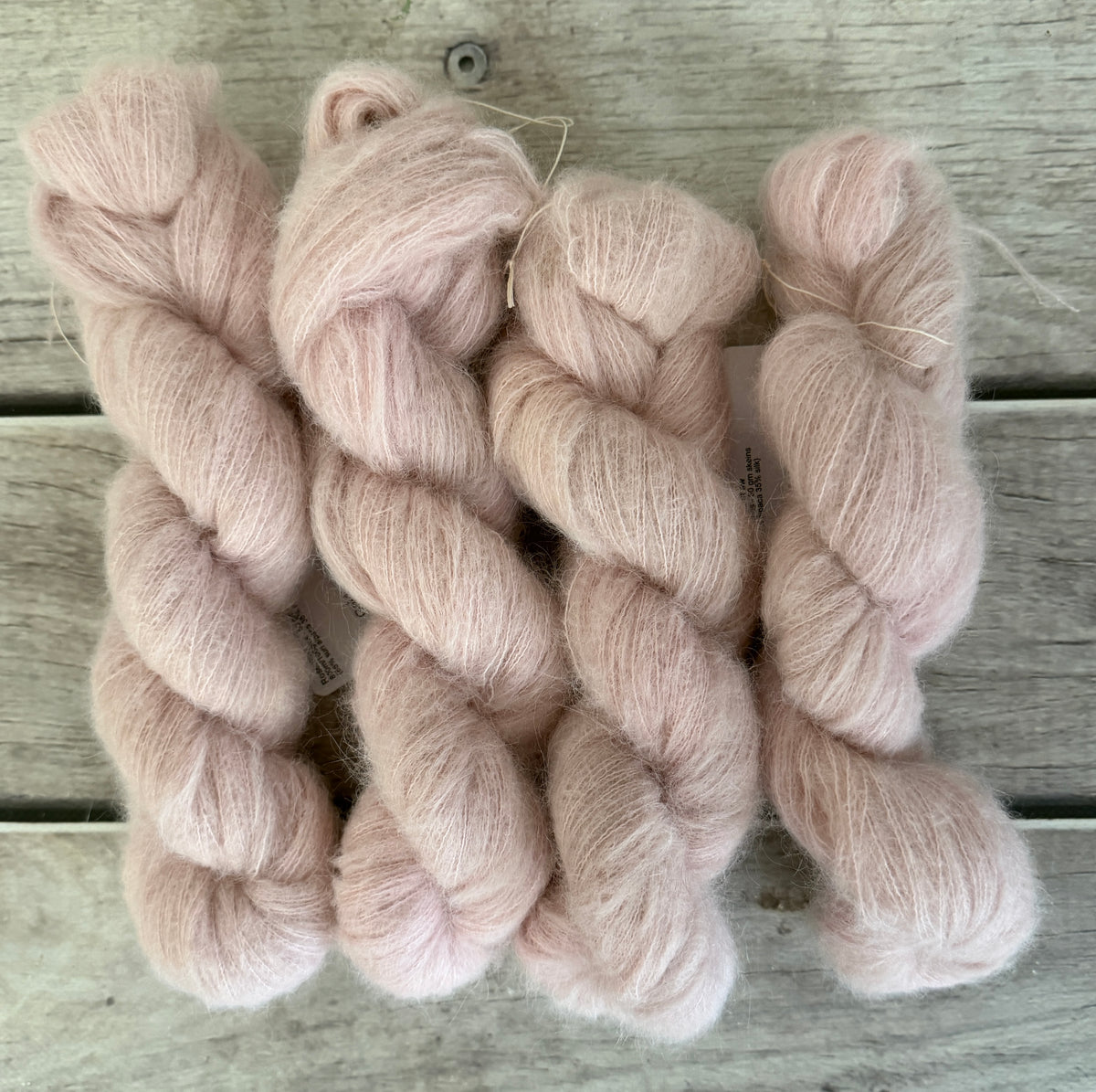 Rose Gold - 2 ply Suri/merino fluff - Rosemary