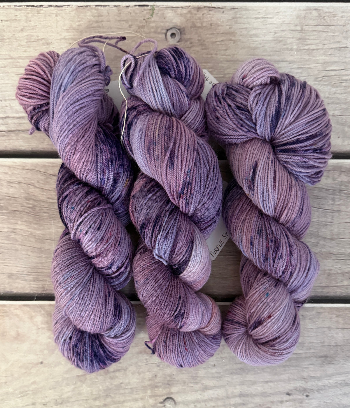 Purple Storm ooak - 4 ply merino/ nylon sock yarn- Darjeeling