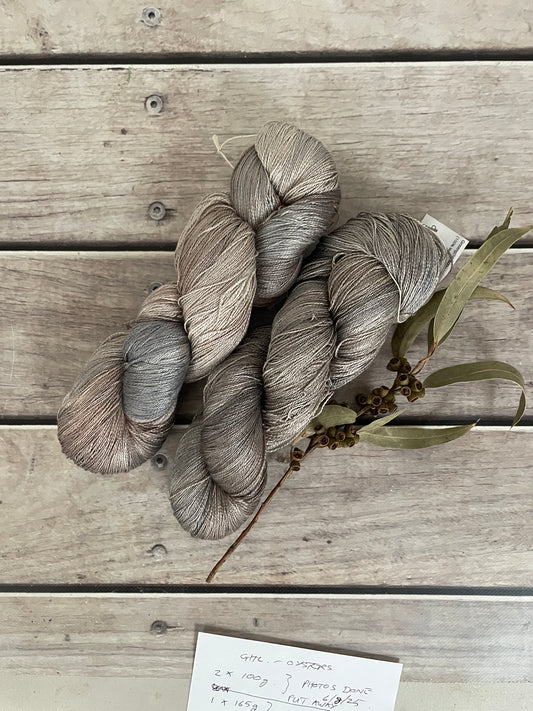 Oysters on the Bay - 3 Ply Mulberry Silk - Ginseng hl