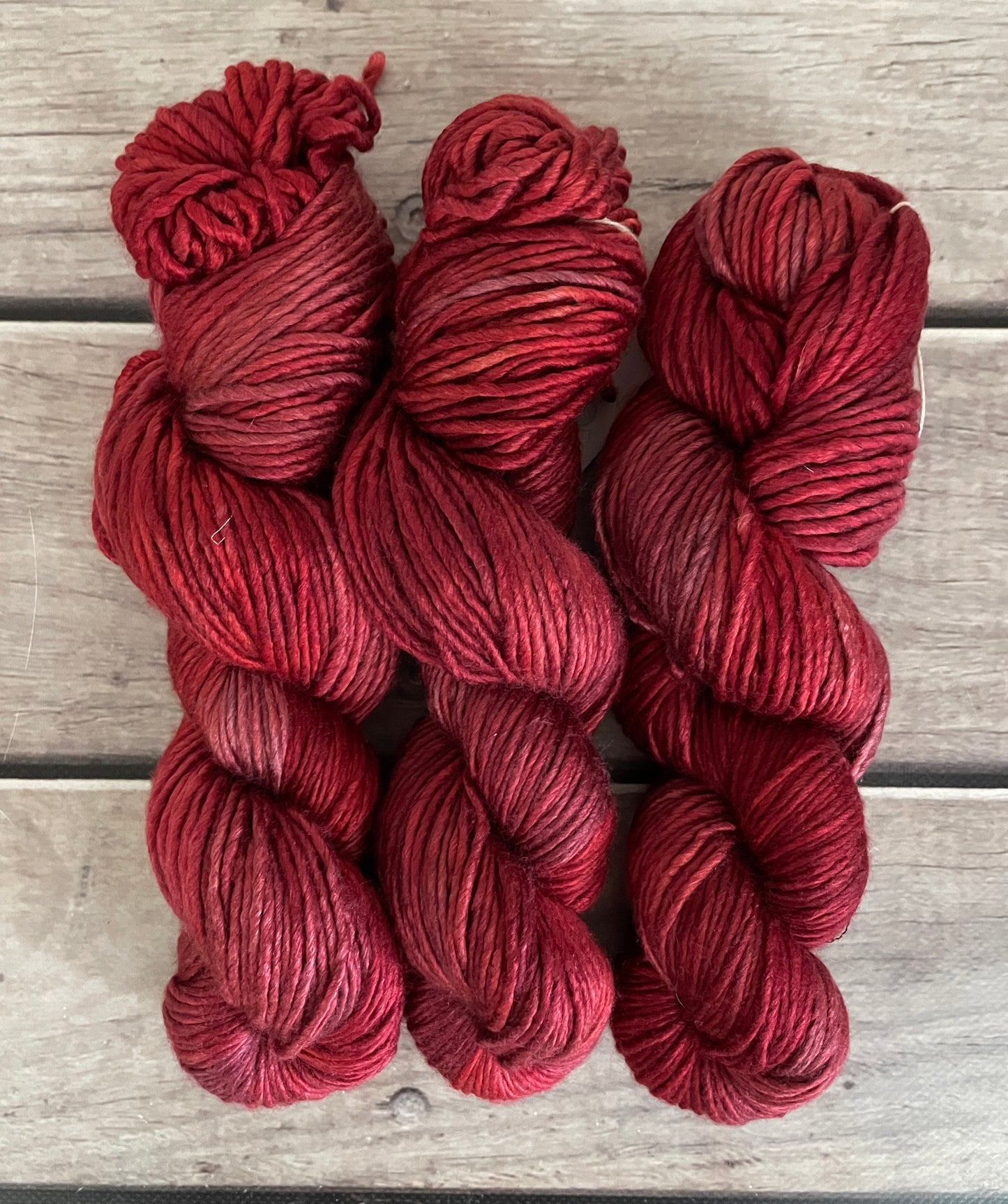 New Red- 10 ply merino/silk singles - Peach