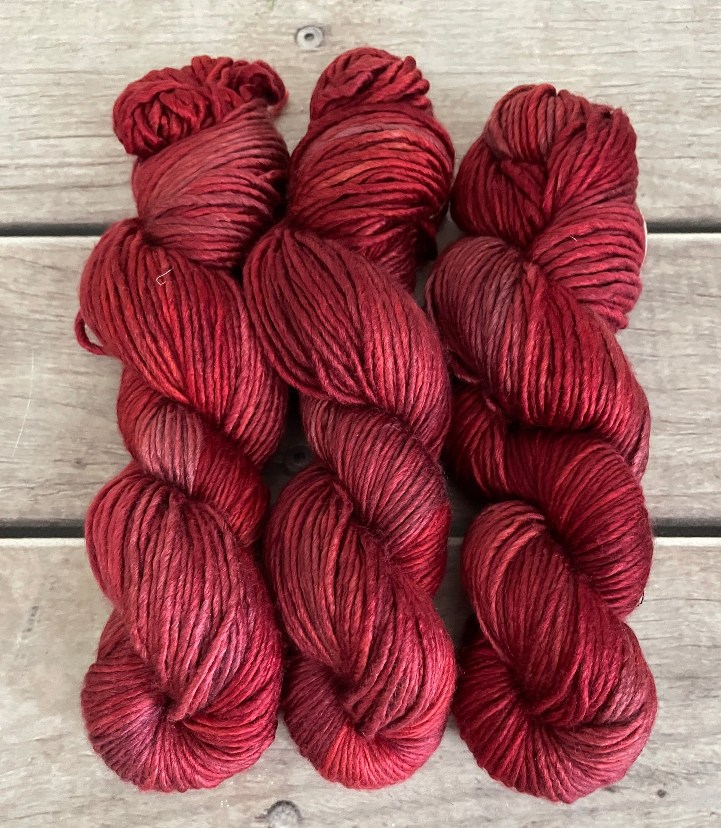 New Red- 10 ply merino/silk singles - Peach