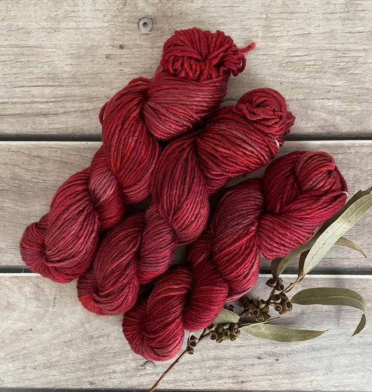 New Red- 10 ply merino/silk singles - Peach