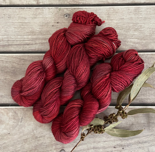 New Red- 10 ply merino/silk singles - Peach