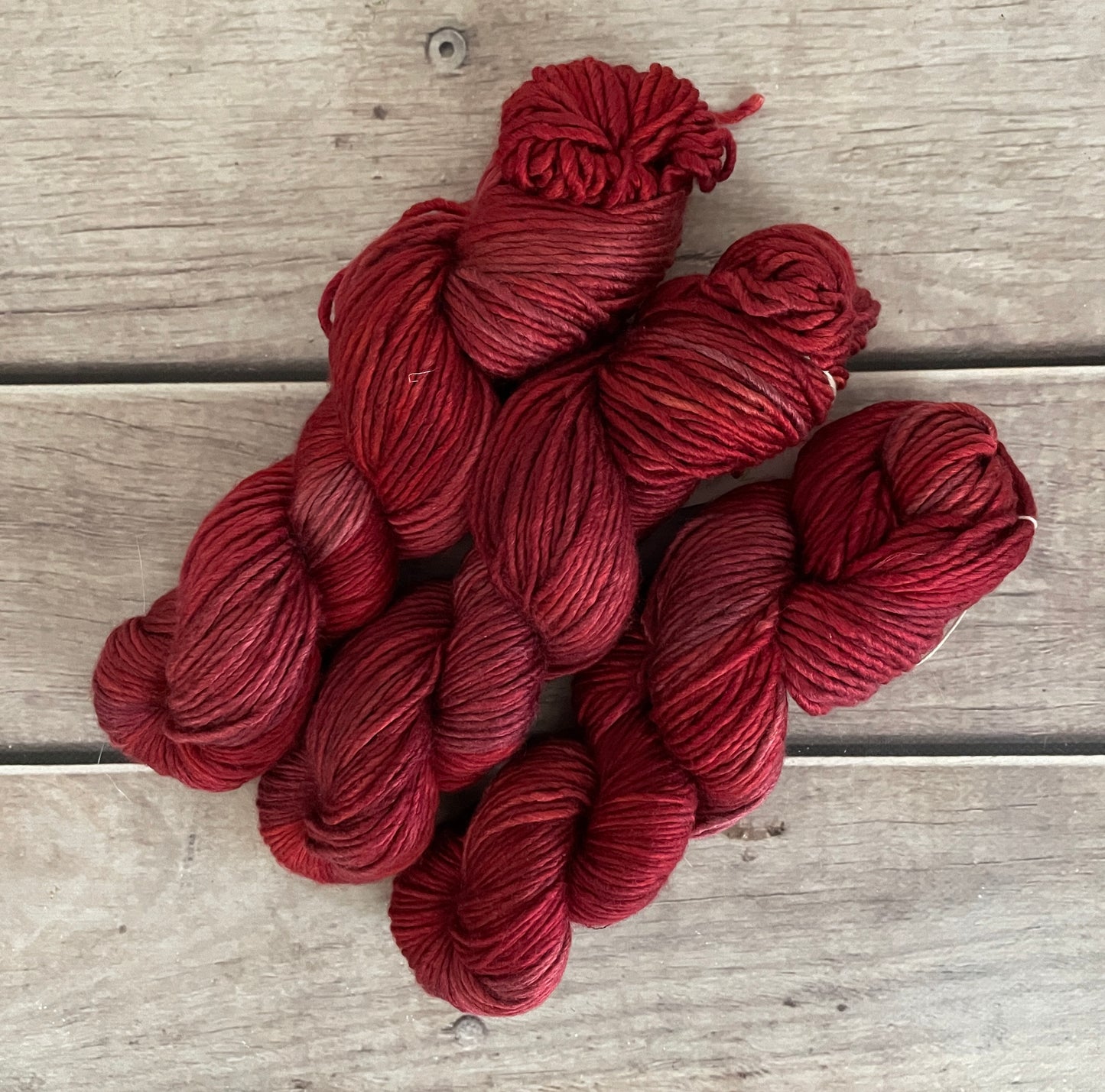 New Red- 10 ply merino/silk singles - Peach