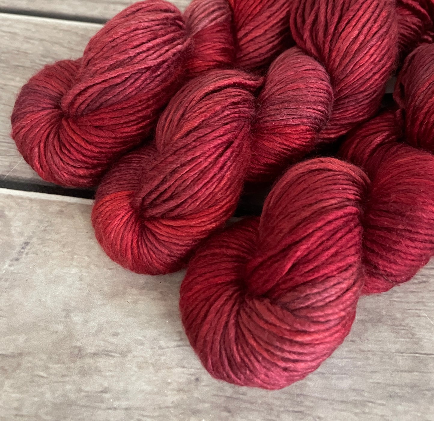 New Red- 10 ply merino/silk singles - Peach