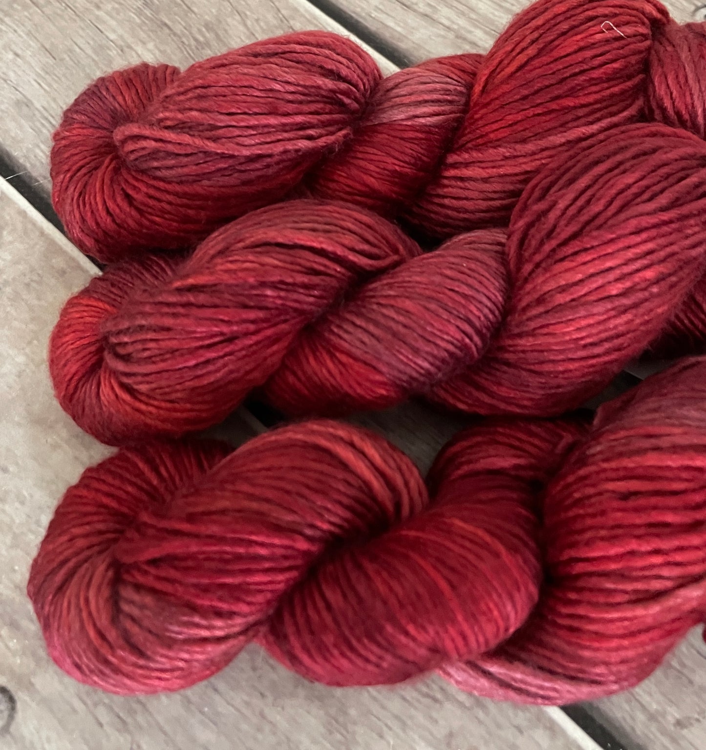 New Red- 10 ply merino/silk singles - Peach